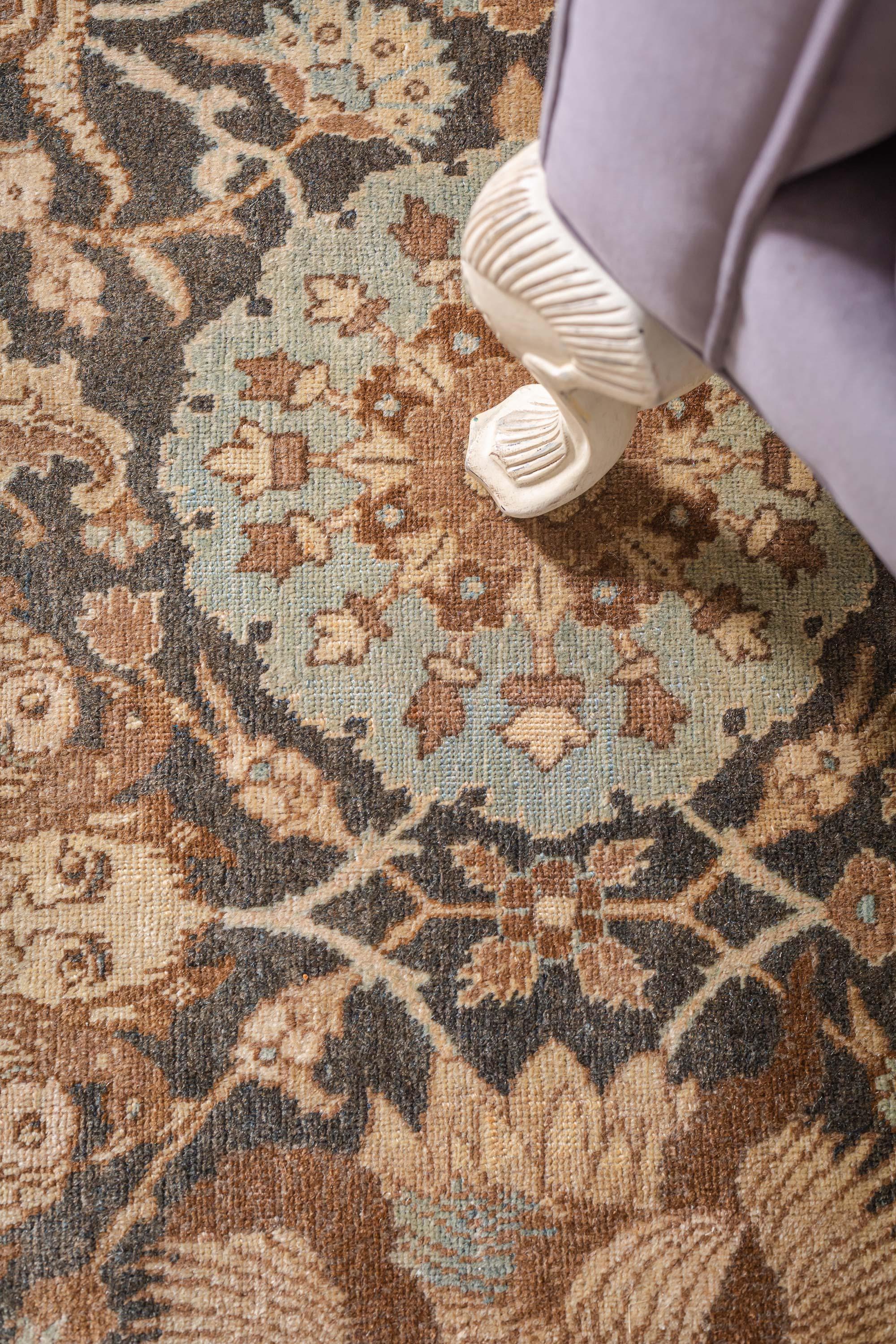 Doris Leslie Blau 19th Century Persian Tabriz Handwoven Wool Rug For Sale 1