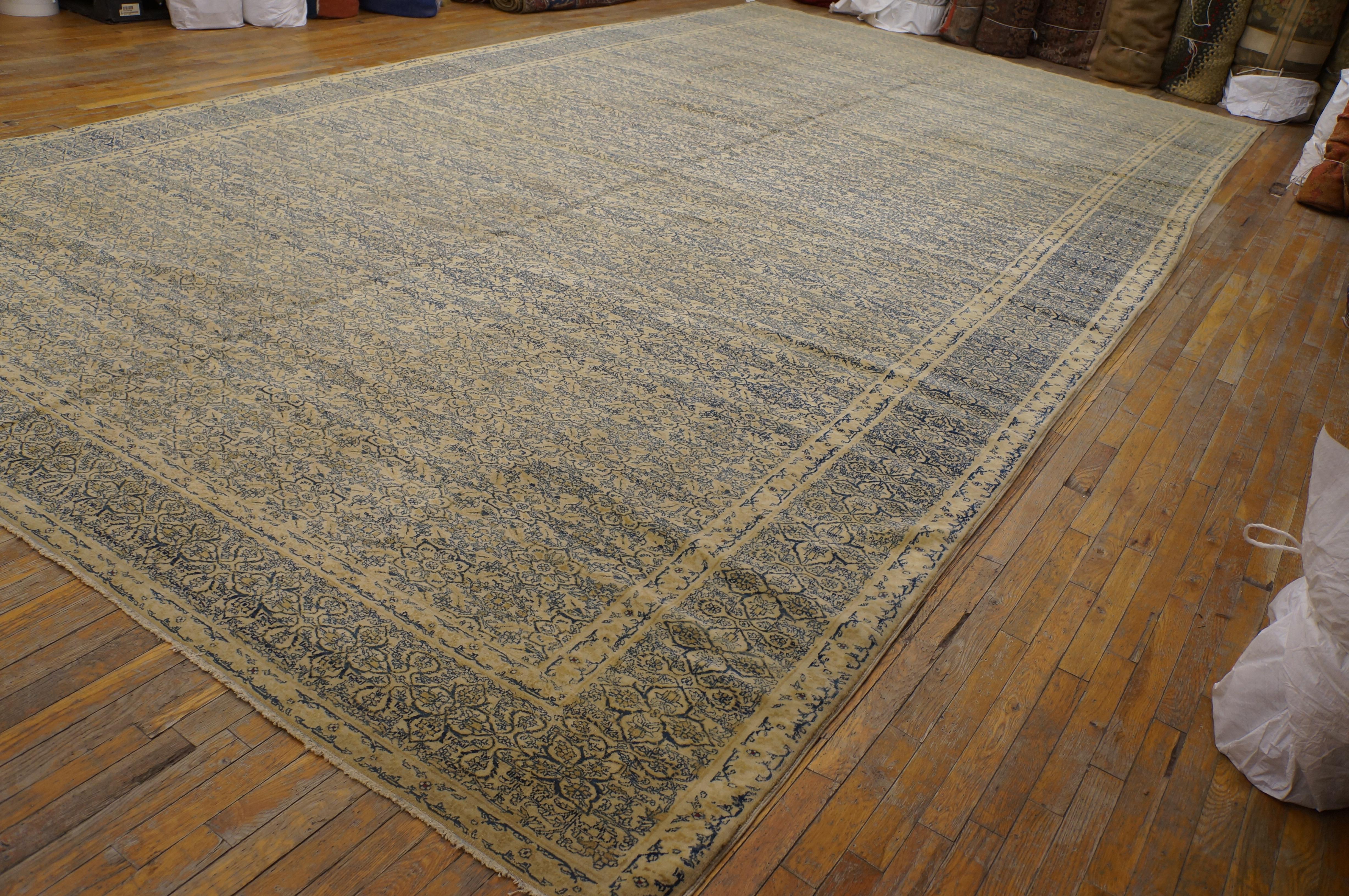 Hand-Knotted 19th Century Persian Tabriz Haji Jalili Carpet ( 11' x 20'9