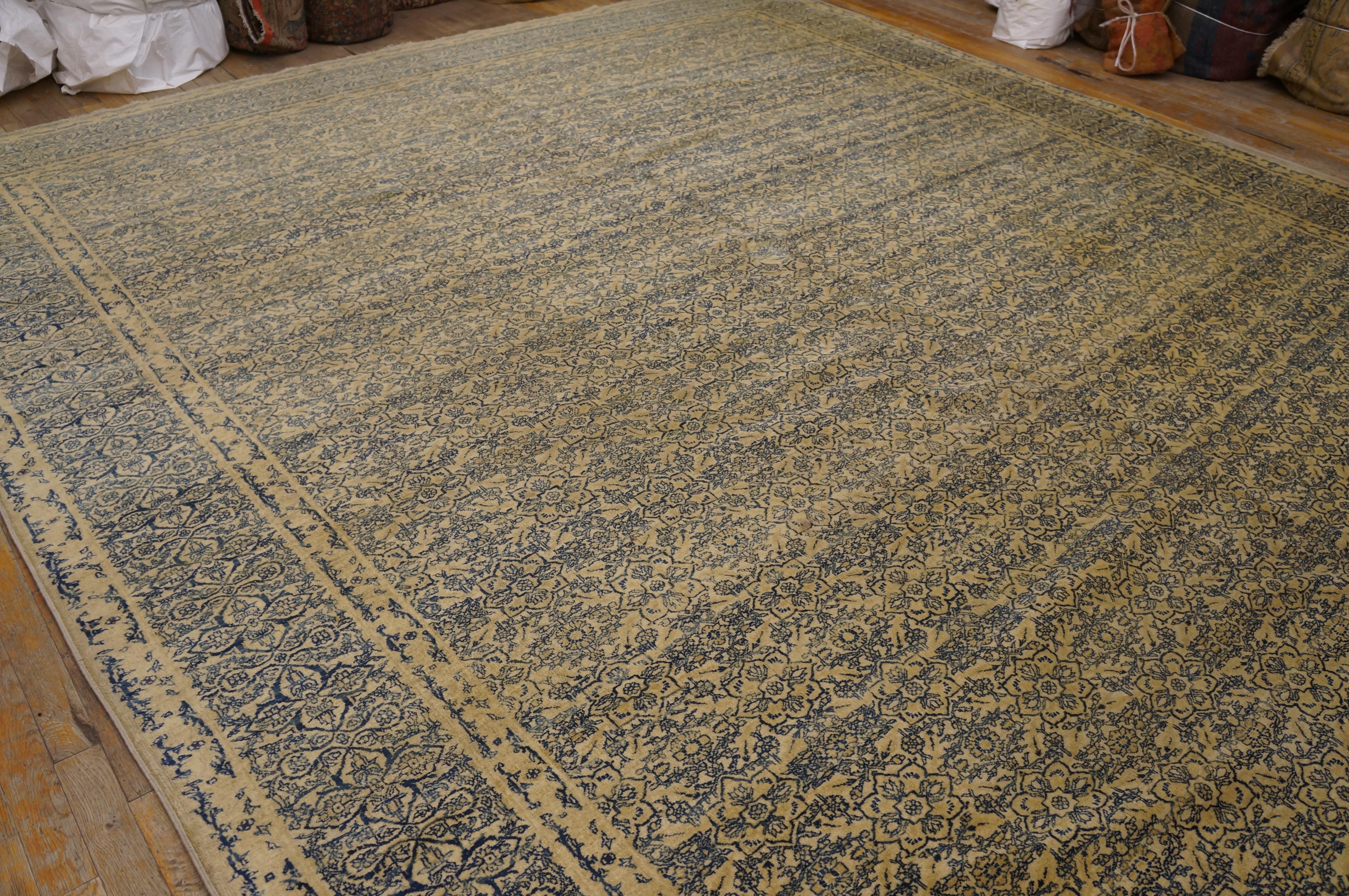 19th Century Persian Tabriz Haji Jalili Carpet ( 11' x 20'9