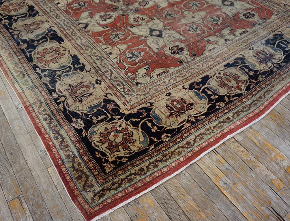 Hand-Knotted 19th Century Persian Tabriz Haji Jalili Carpet 7' 8