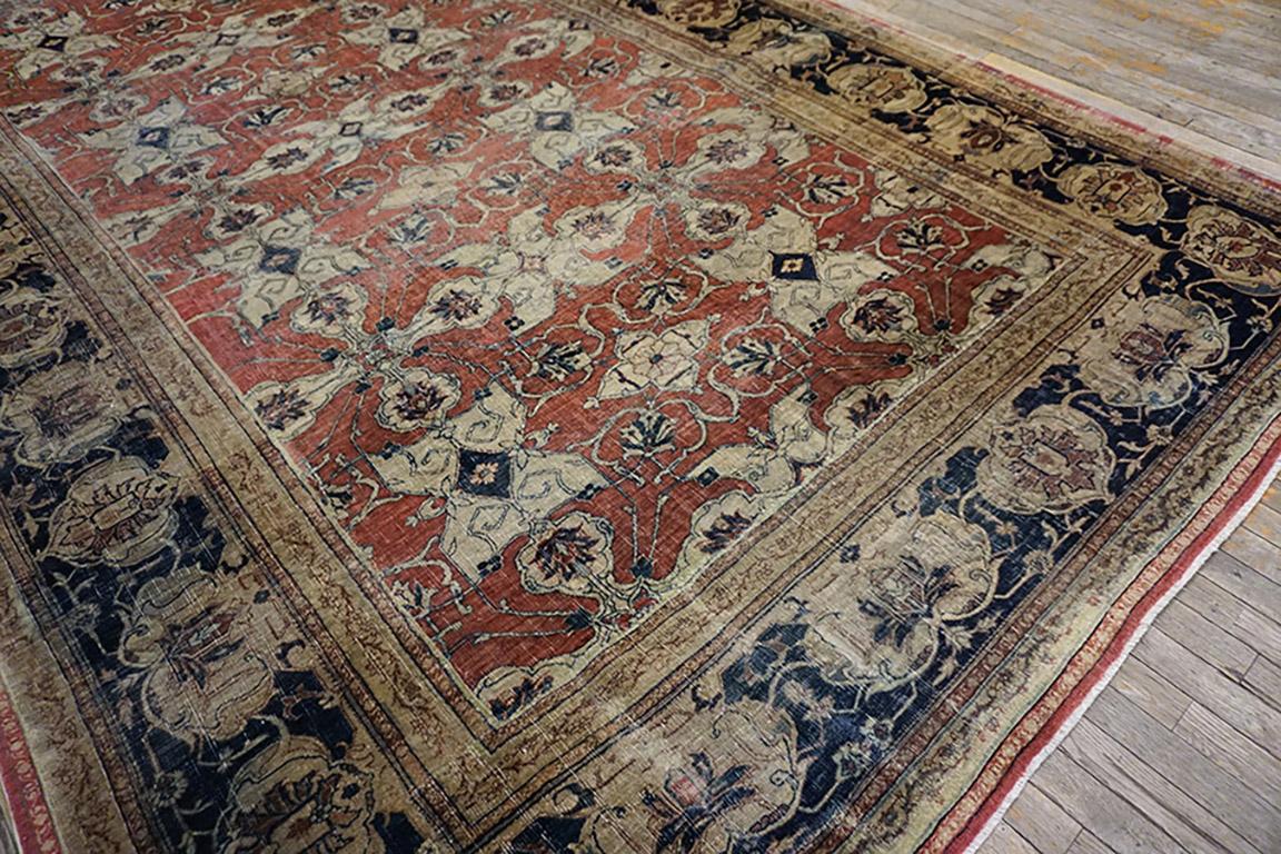 19th Century Persian Tabriz Haji Jalili Carpet 7' 8