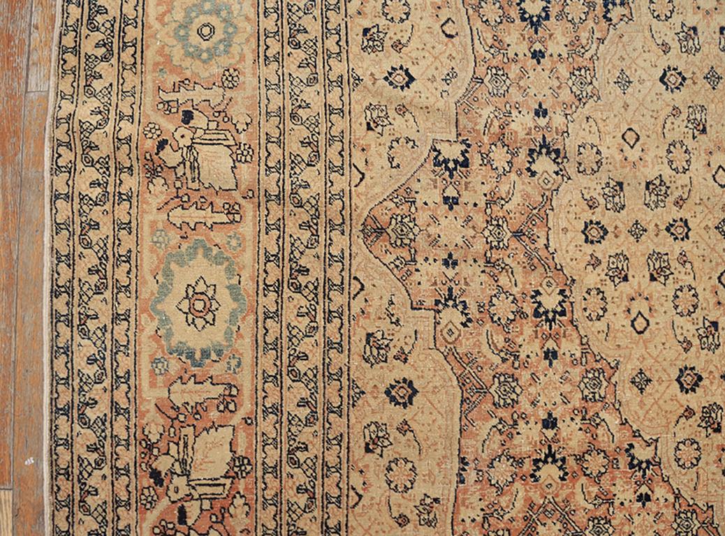 Tapis persan du 19ème siècle de Tabriz Haji Jalili ( 7'2