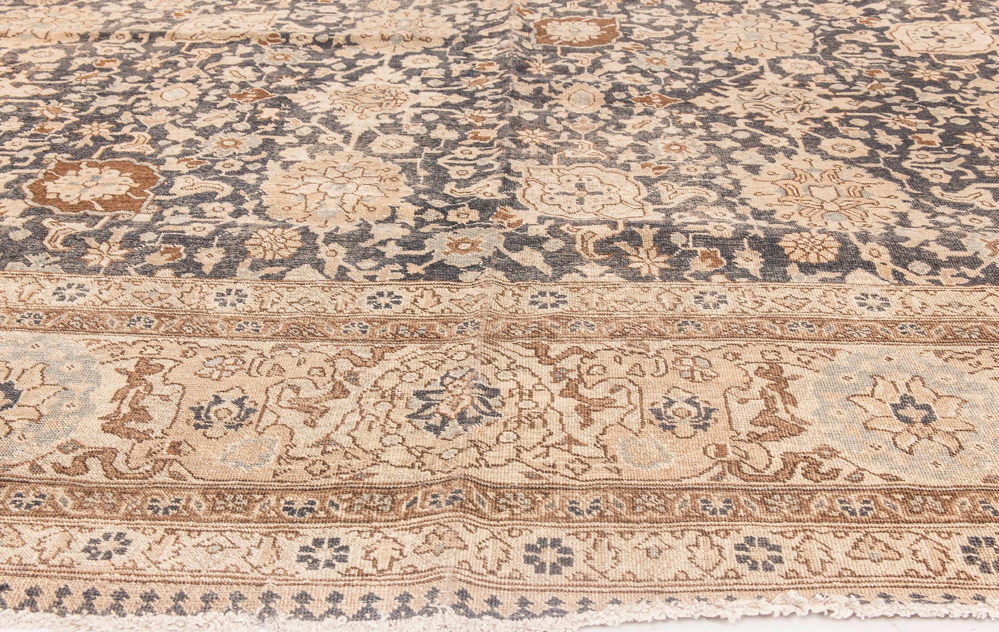 19th Century Persian Tabriz Hand Knotted Rug For Sale 1