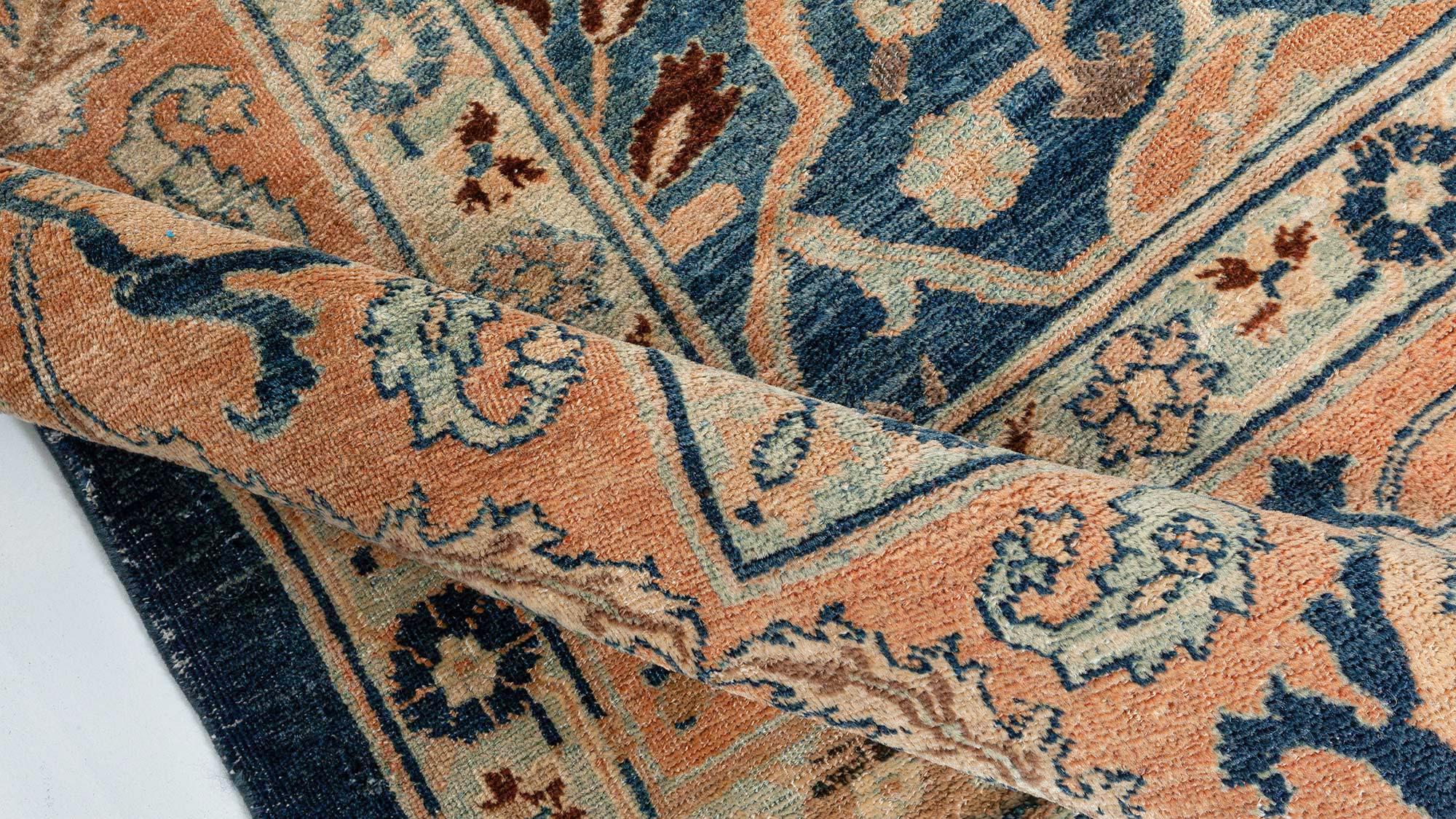 19th Century Persian Tabriz Handmade Wool Carpet For Sale 2
