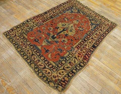 19th Century Persian Tabriz Prayer Rug ( 3'4" x 4'3" - 102 x 130 )