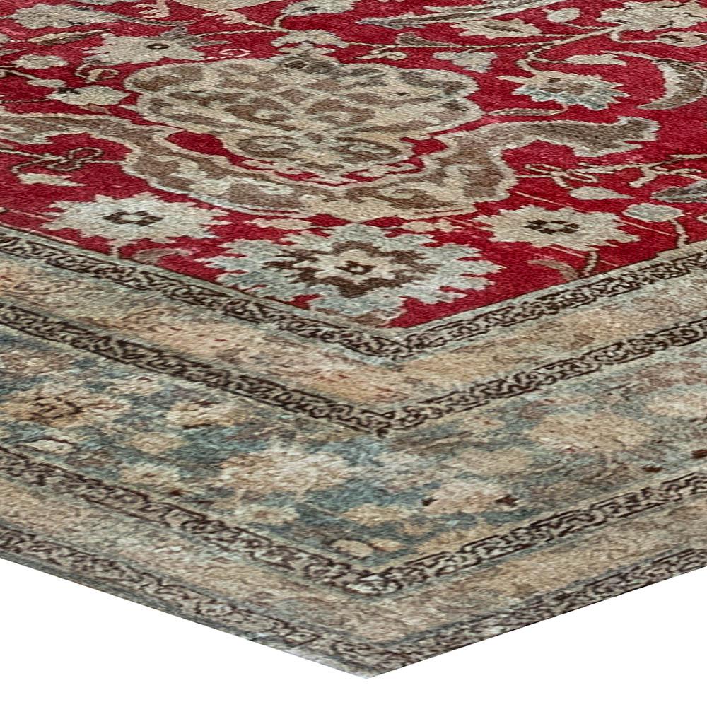 19th Century Persian Tabriz Hand Knotted Wool Rug For Sale 3