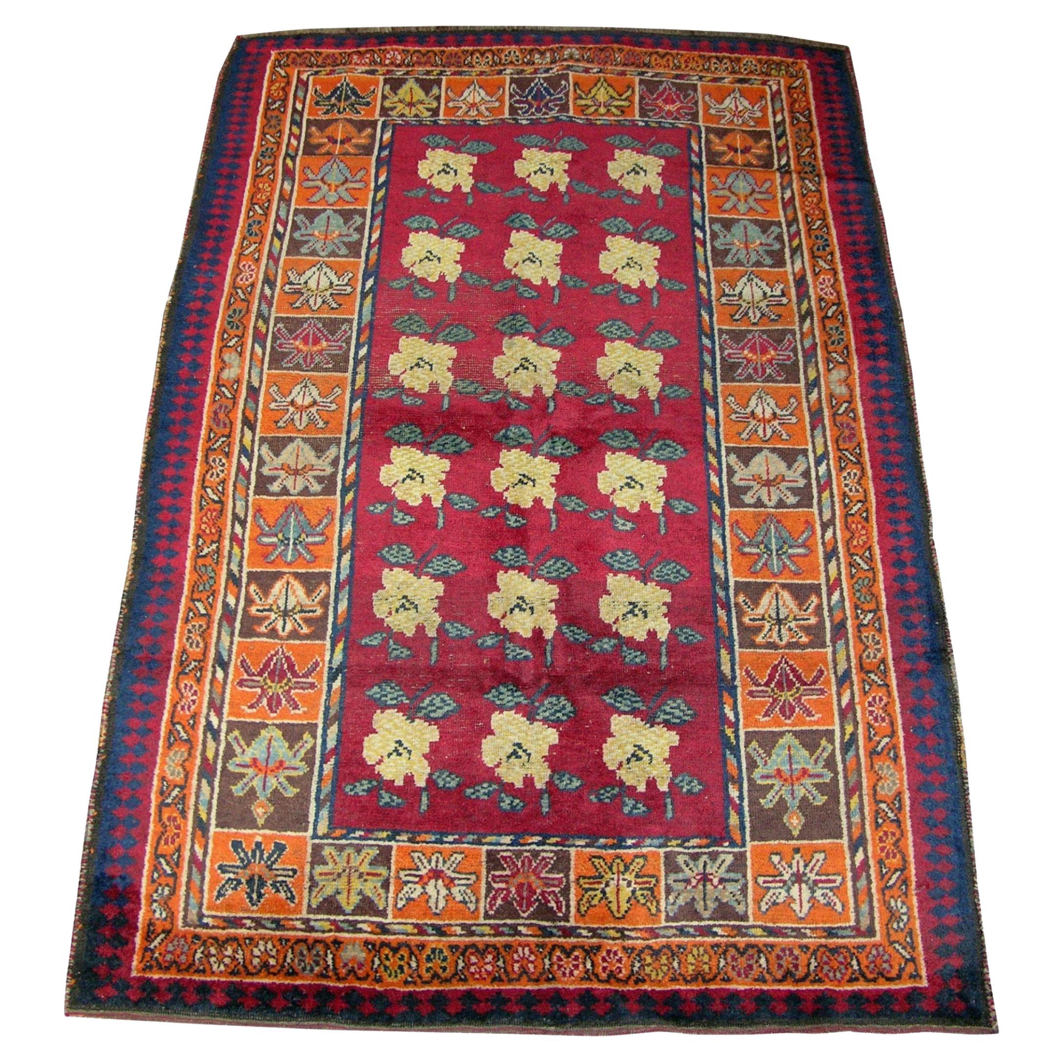 19th Century Persian Tribal Gabbeh Rug For Sale