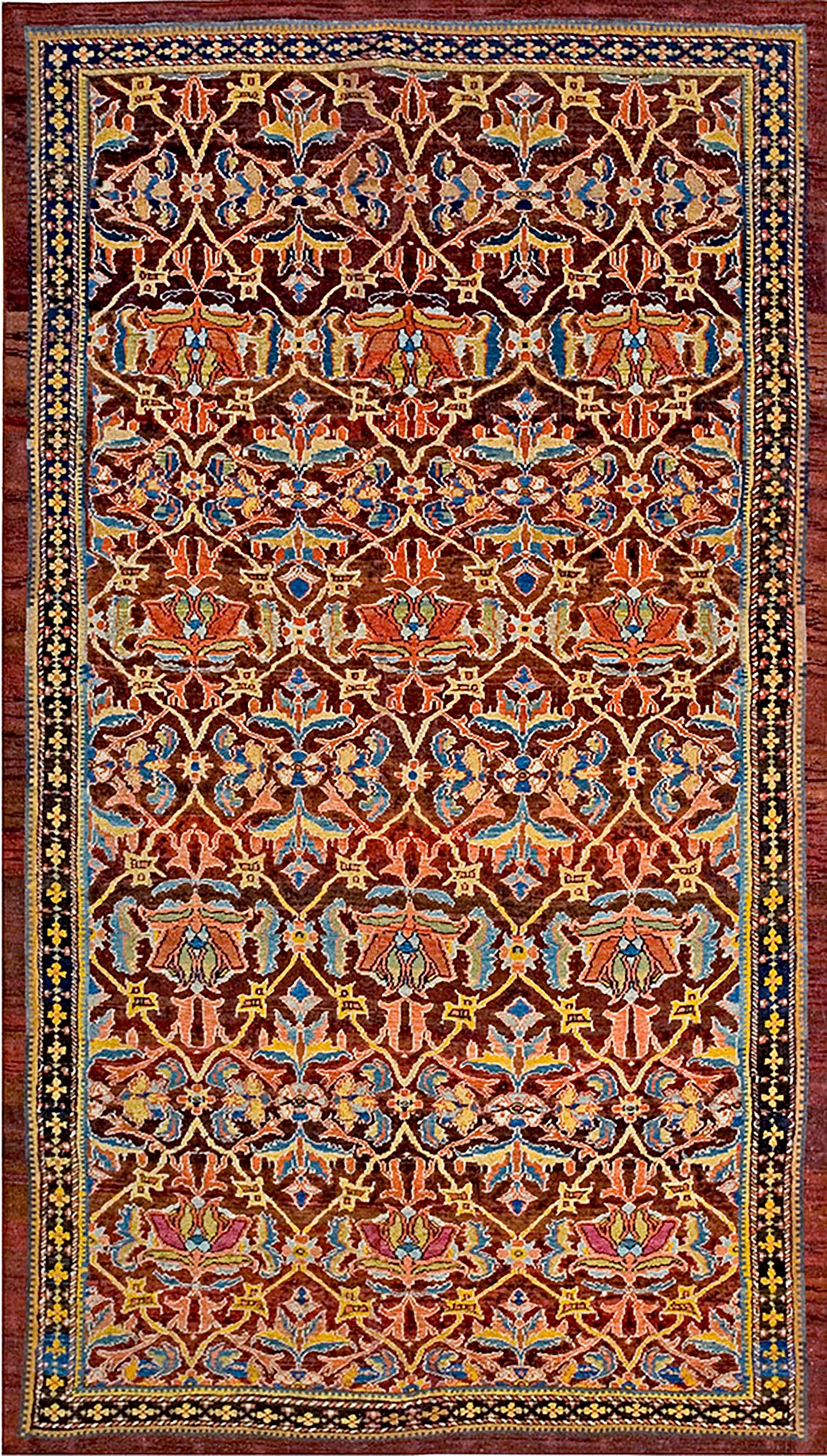 Persischer Ziegler-Sultanabad-Teppich des 19. Jahrhunderts (152 x 279 cm) im Angebot