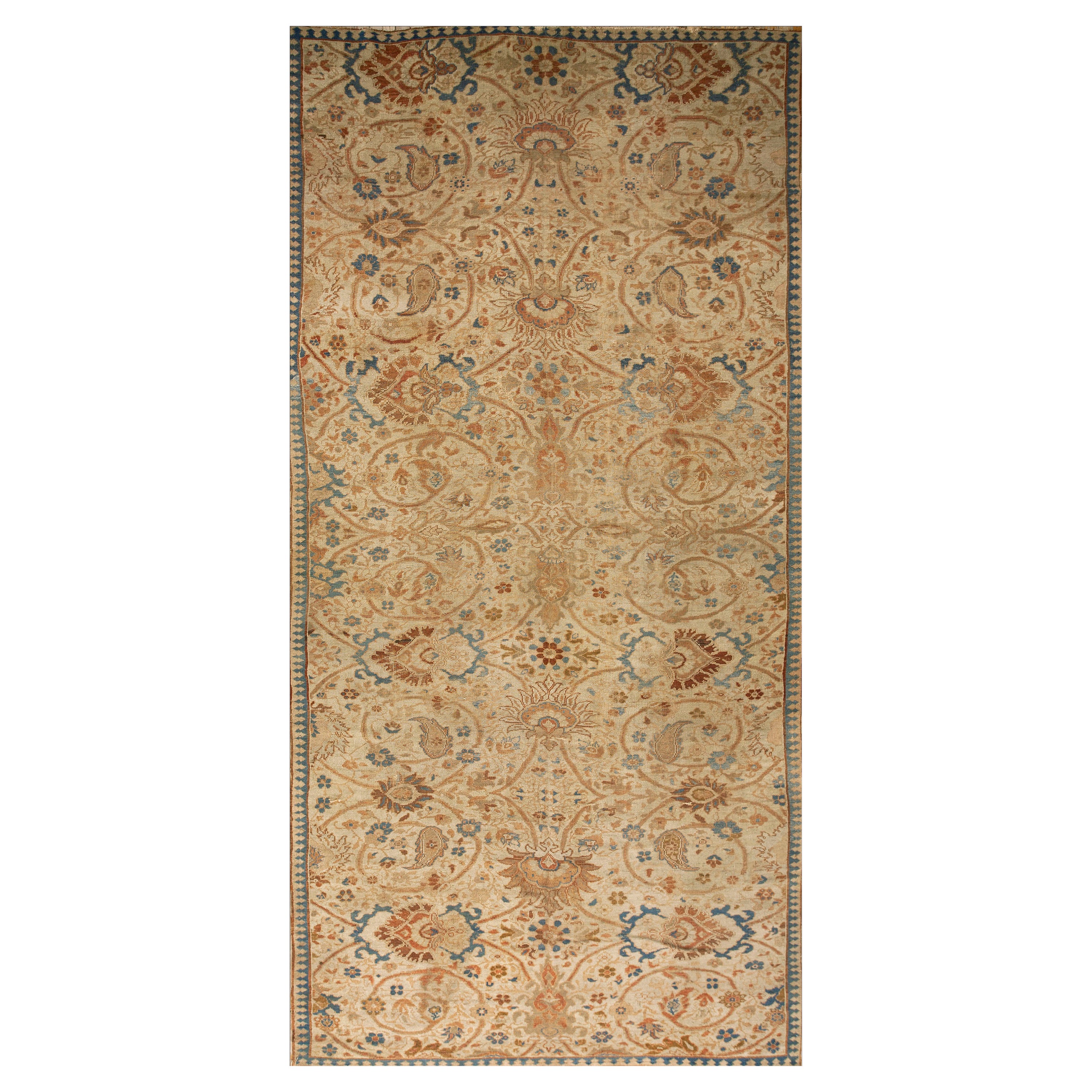 Tappeto persiano Ziegler Sultanabad del XIX secolo ( 7' x 14' - 213  X 427 )