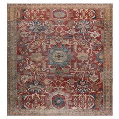 Tapis persan Ziegler Sultanabad du 19ème siècle ( 8'10" x 9'4" - 269 x 284 )
