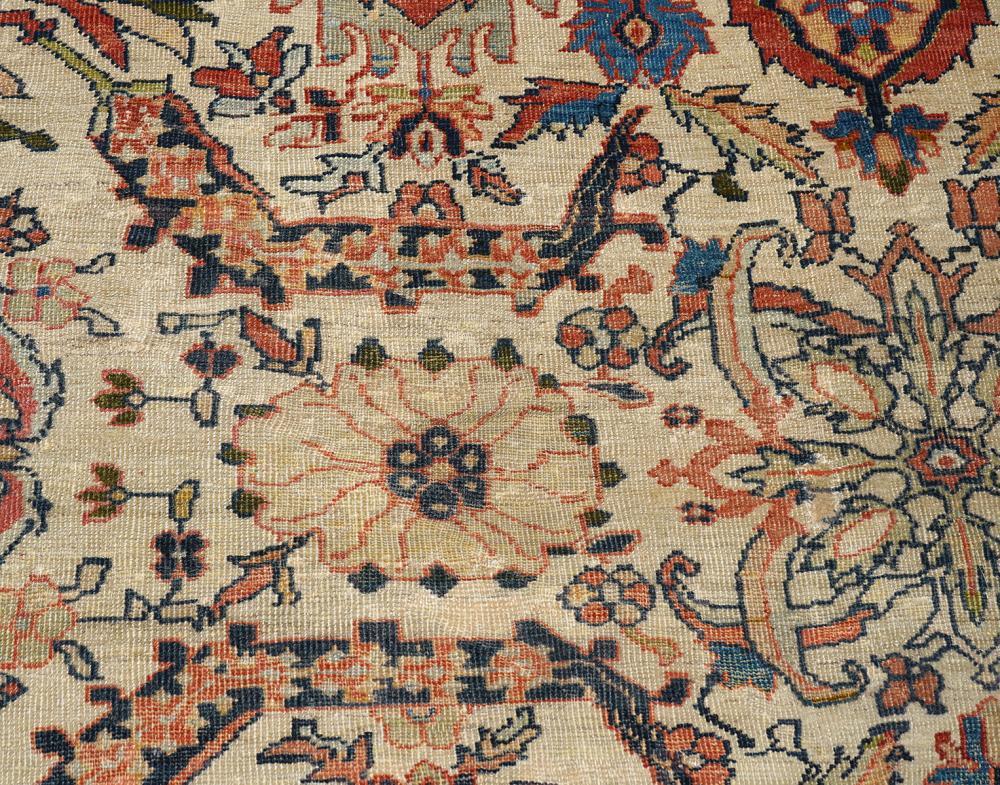 Tappeto antico persiano Ziegler Sultanabad Rugs oversize del XIX secolo In condizioni buone in vendita a Barueri, SP, BR