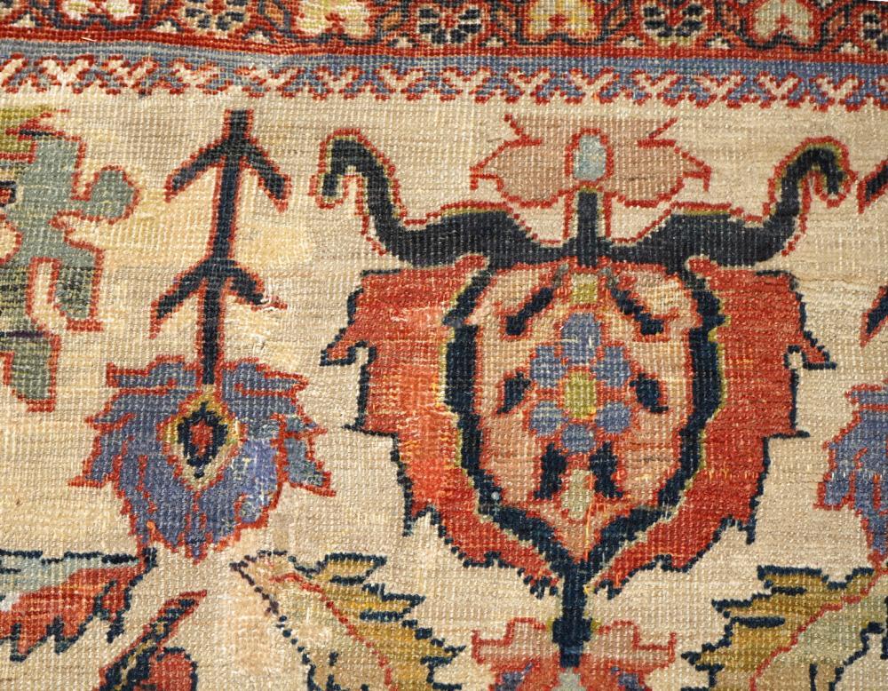 Tappeto antico persiano Ziegler Sultanabad Rugs oversize del XIX secolo in vendita 1