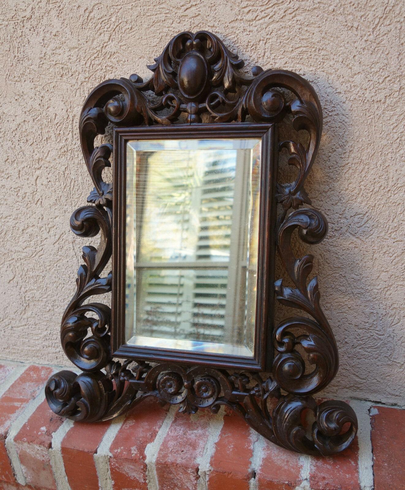 dark oak wall mirror