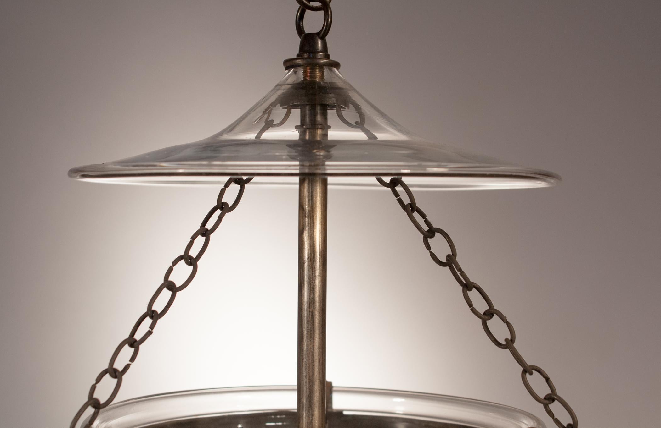  Petite Bell Jar Lantern with Etching (Radiert)