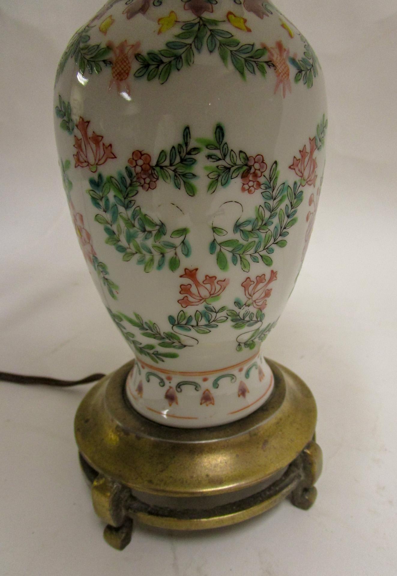 19th Century Petite Chinese Export Table Lamp 1