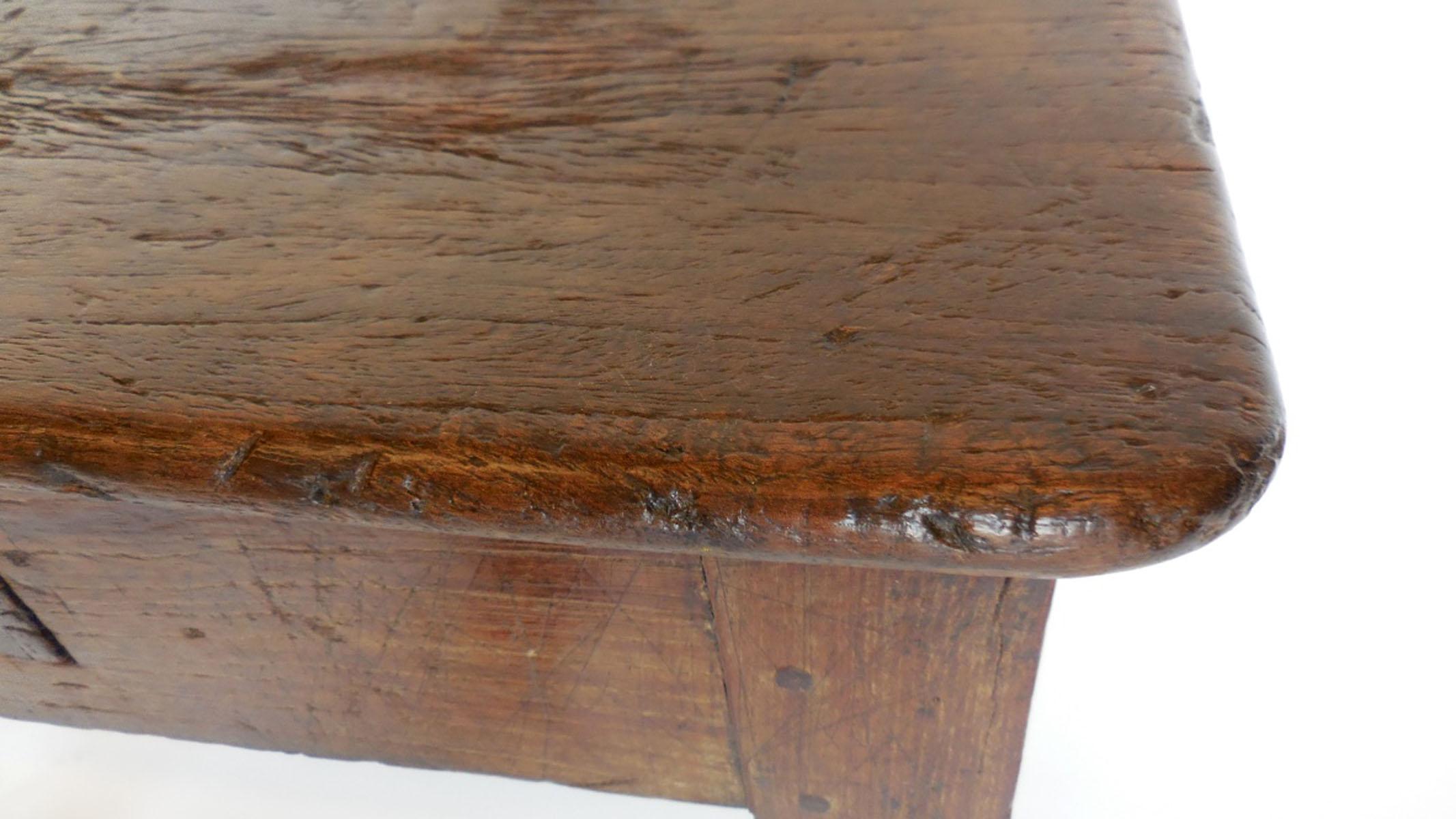 19th Century Petite Desk or Side Table with Dovetailed Drawer 2