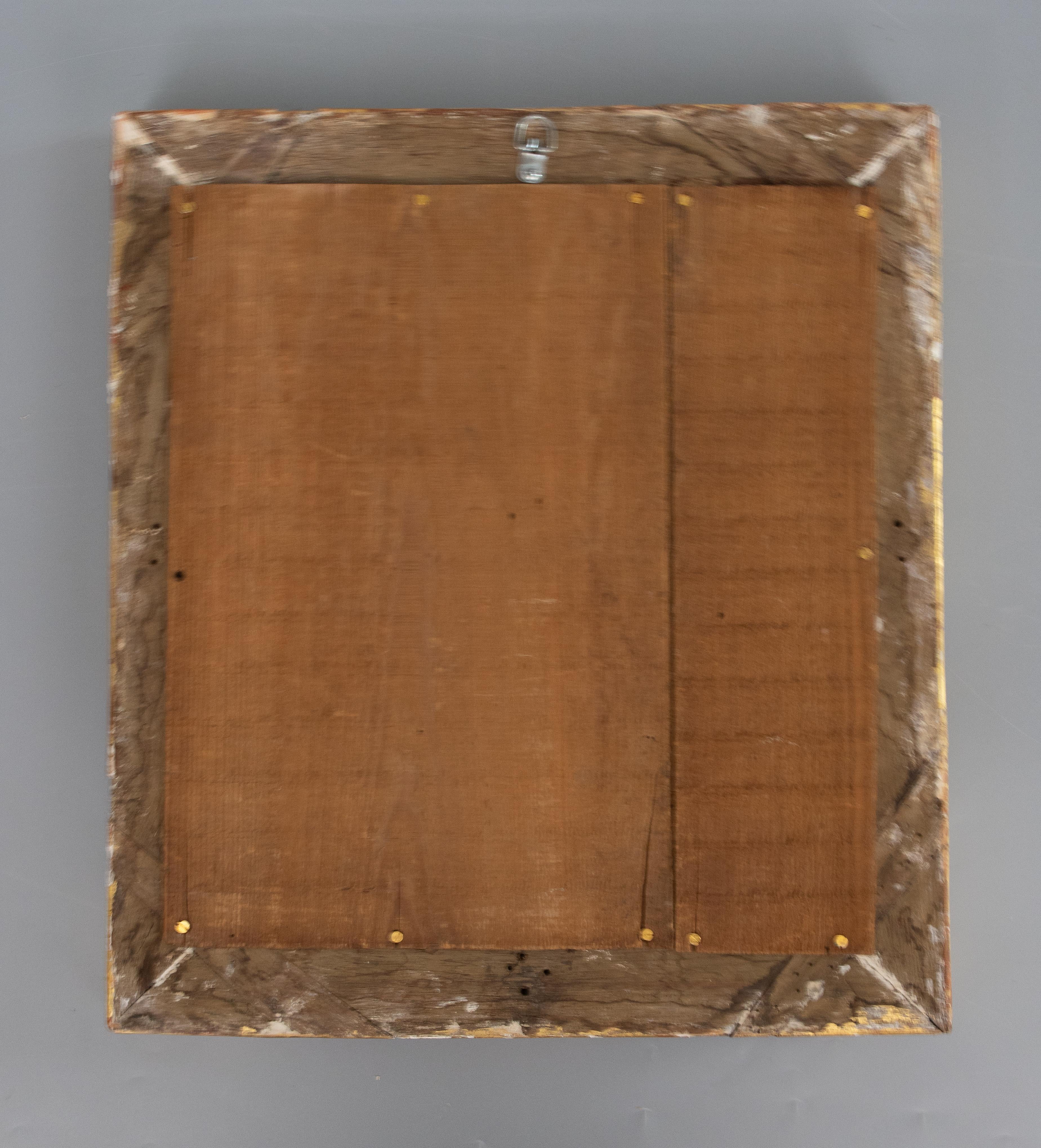 Miroir en bois doré de style Louis XV du 19ème siècle en vente 1