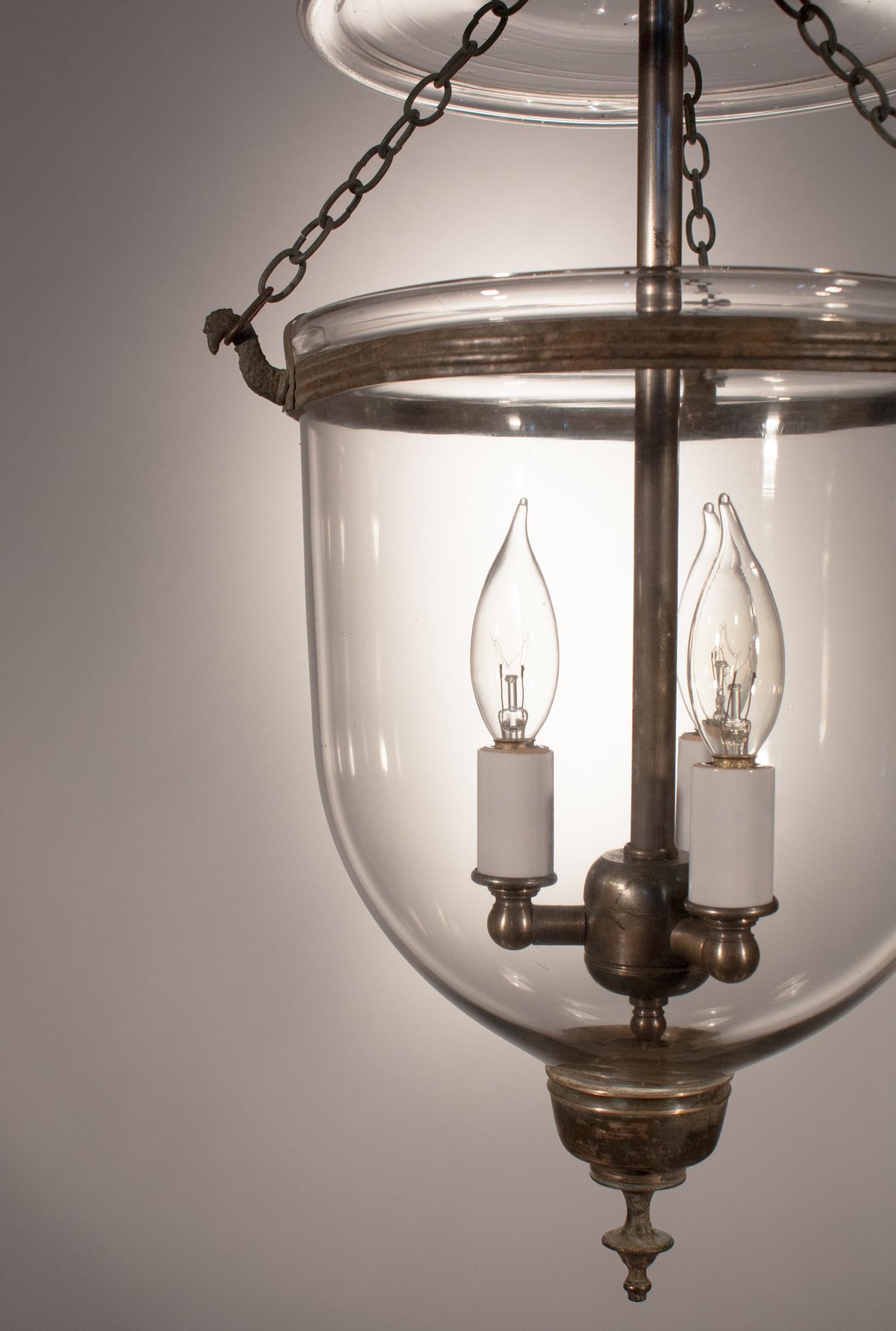 Unknown  Petite Handblown Glass Bell Jar Lantern