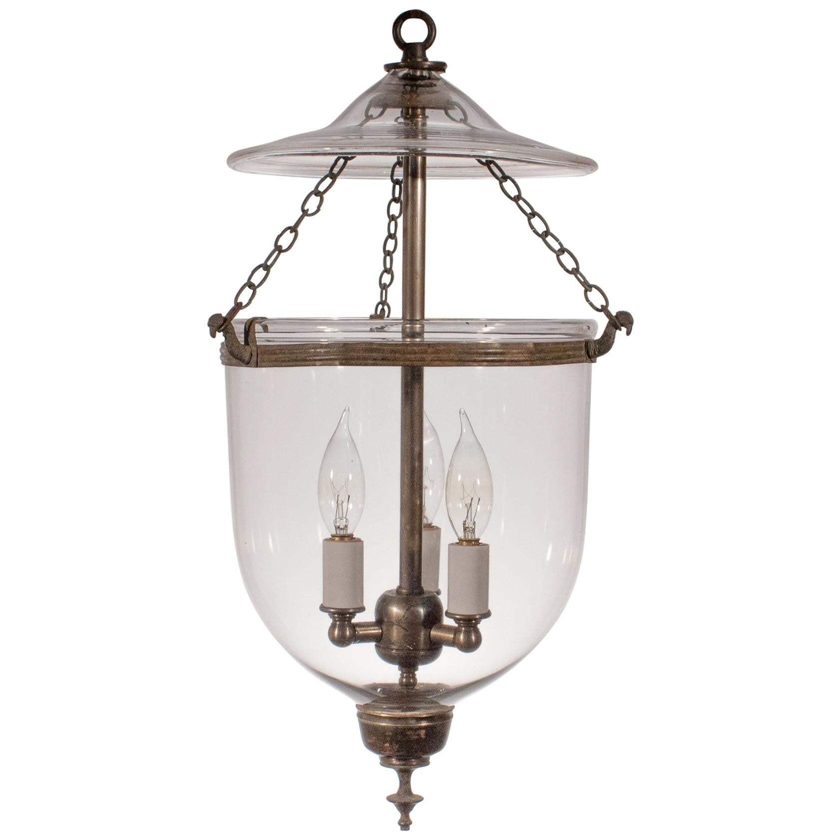  Petite Handblown Glass Bell Jar Lantern