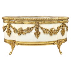 19th century Petite ‘Sèvres’ Jardinière with Gilt Bronze Mount, France, c. 1870