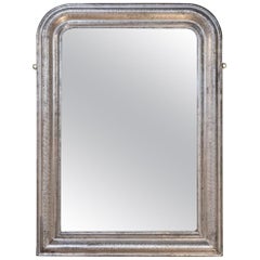 19th Century Petite Silver Gilt Louis Phillipe Mirror