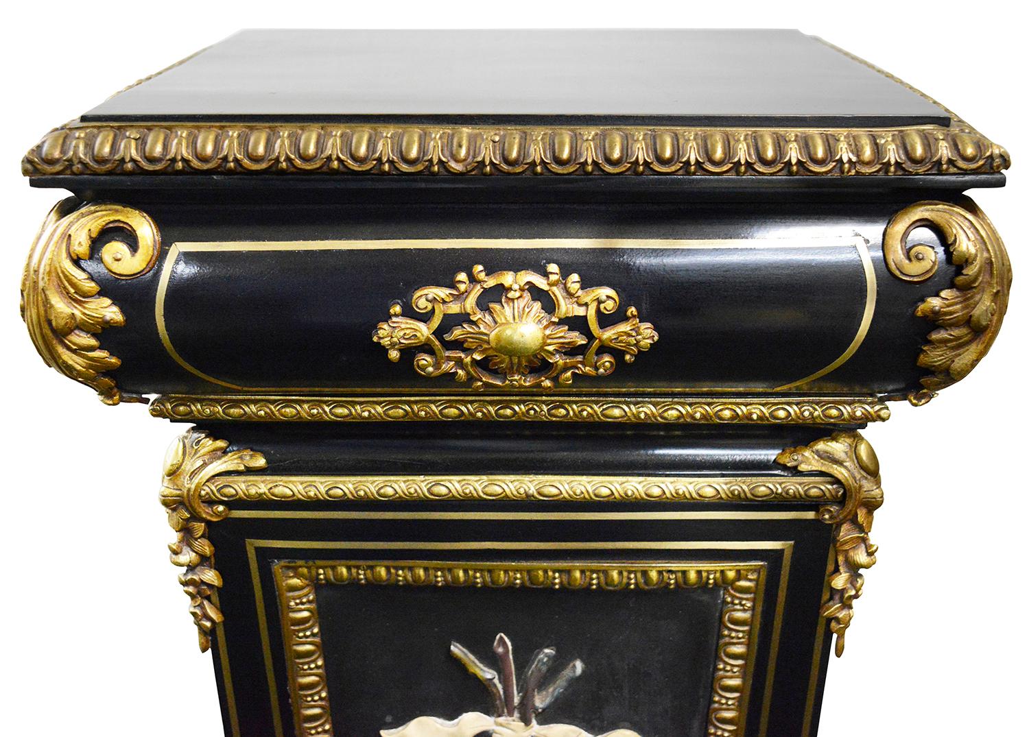 Napoleon III 19th Century Pietra Dura Pedestal For Sale