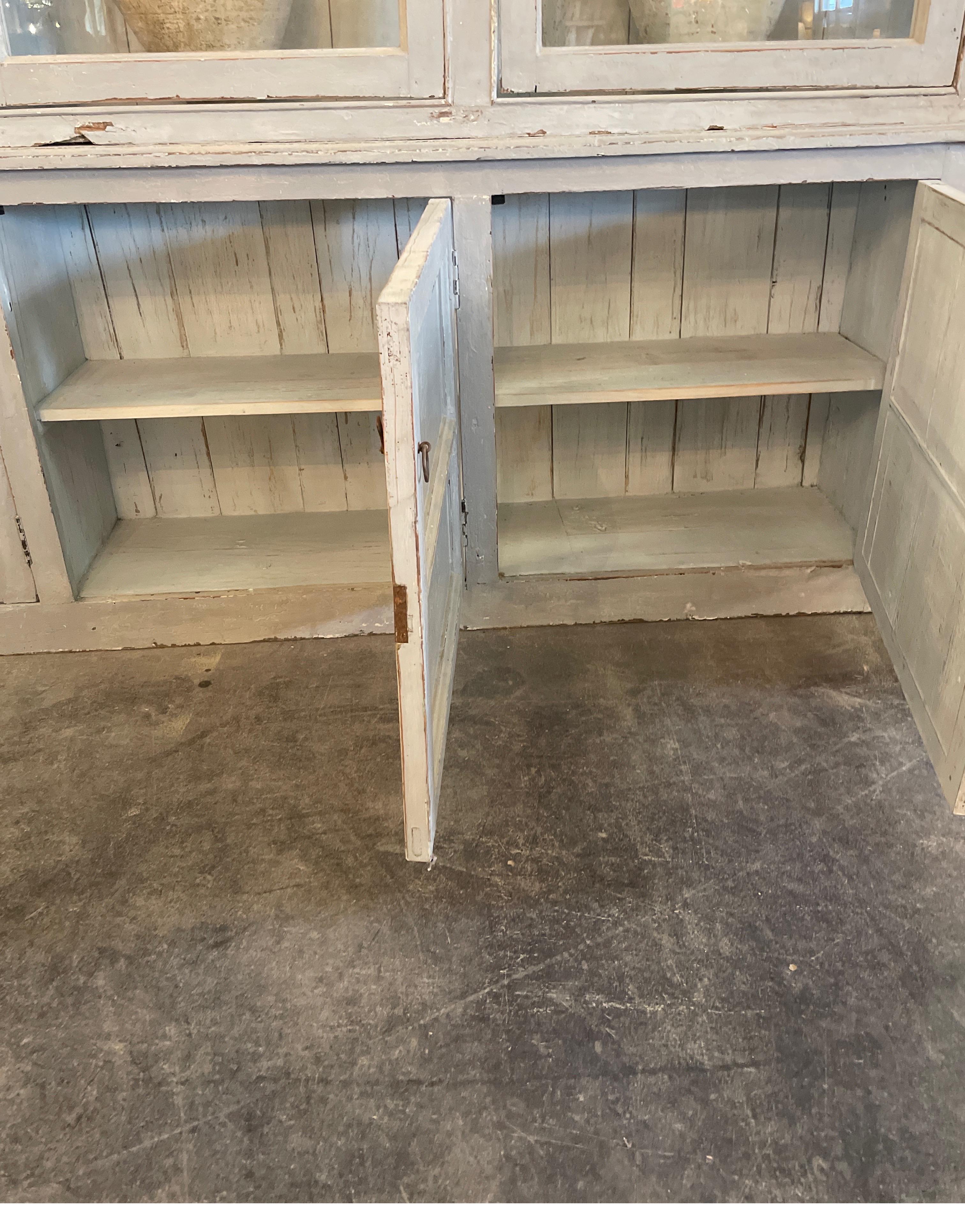 19th Century Pharmacy Cabinet From Portugal In Good Condition In Houston, TX