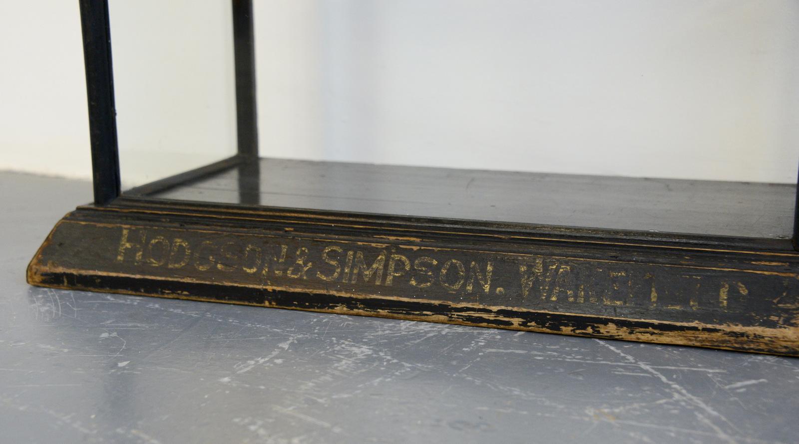Victorian 19th Century Pharmacy Display Cabinet Hodgson & Simpson Soap