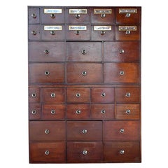 Antique 19th Century Pharmacy Pine Draws