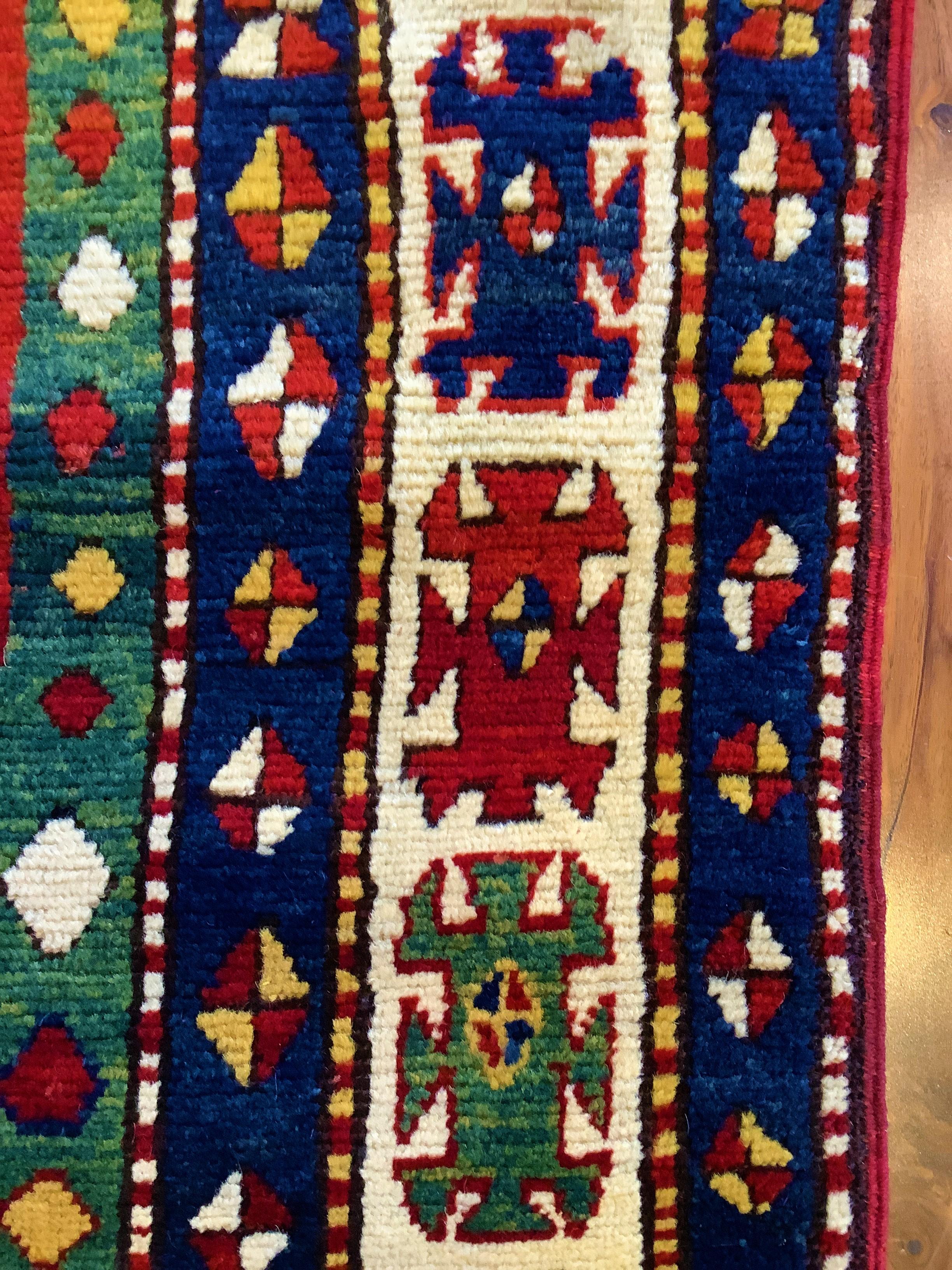 Late 19th Century 19th Century Phenomenal Lori Pambak Kazak Rug For Sale