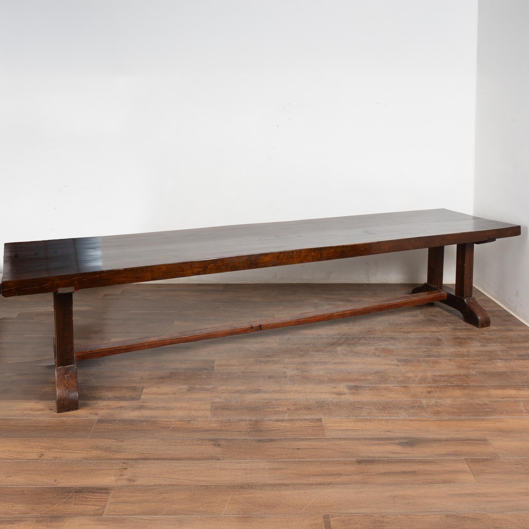 19th Century Philippine Elmwood 12' Long Dining Table For Sale 6