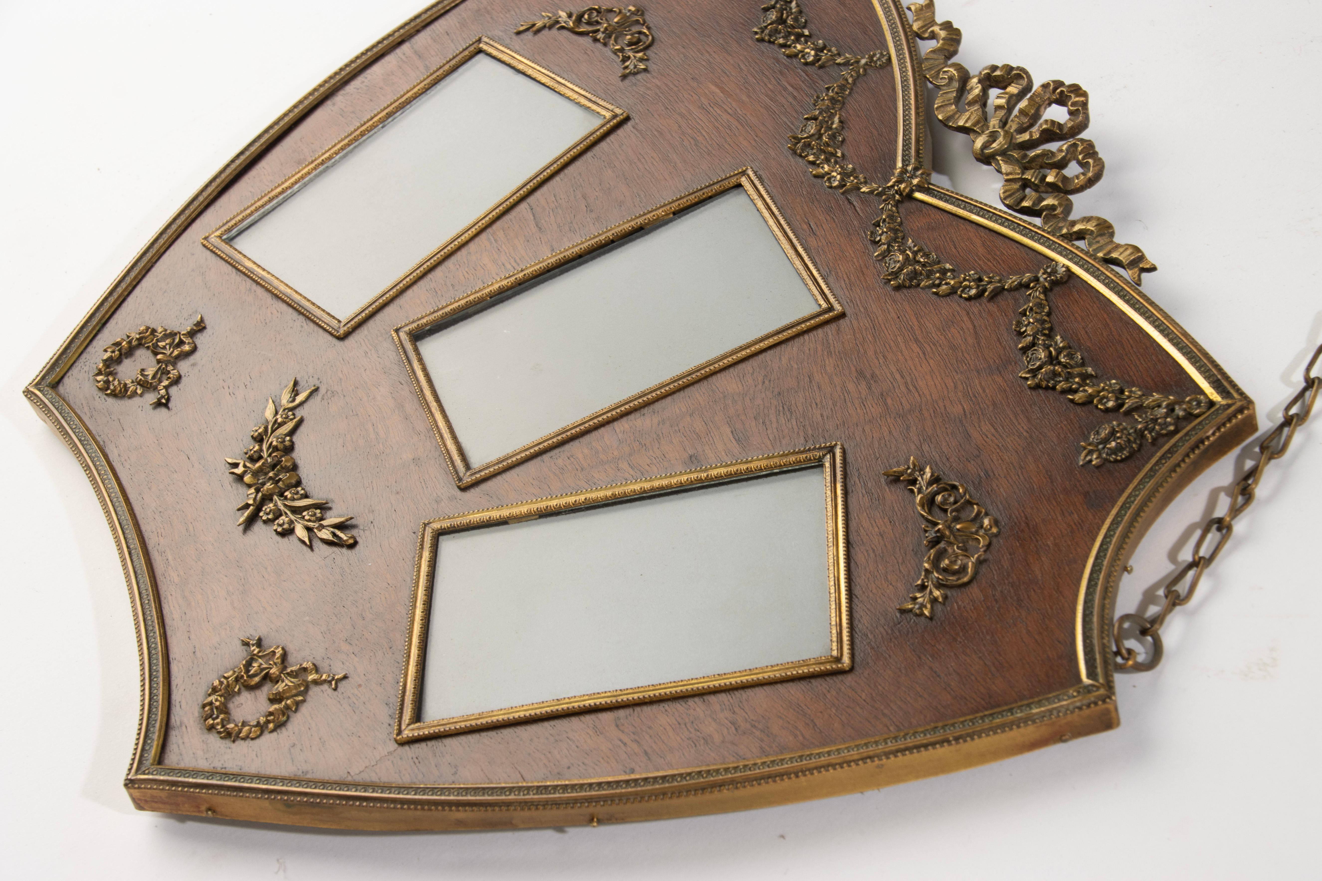 Cadre photo du 19ème siècle - France - Wood et bronze doré - Style Louis XVI en vente 3