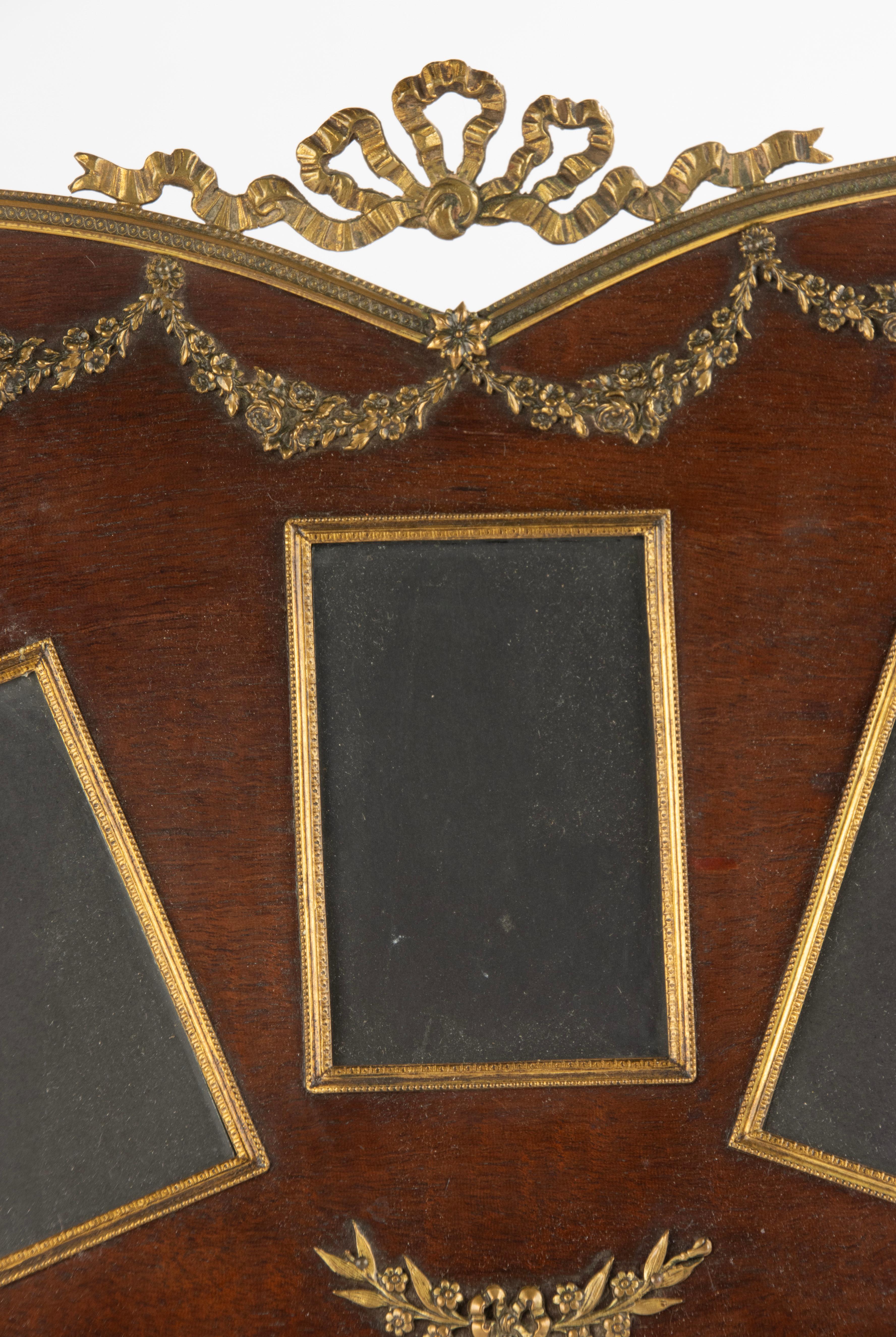 Cadre photo du 19ème siècle - France - Wood et bronze doré - Style Louis XVI Bon état - En vente à Casteren, Noord-Brabant