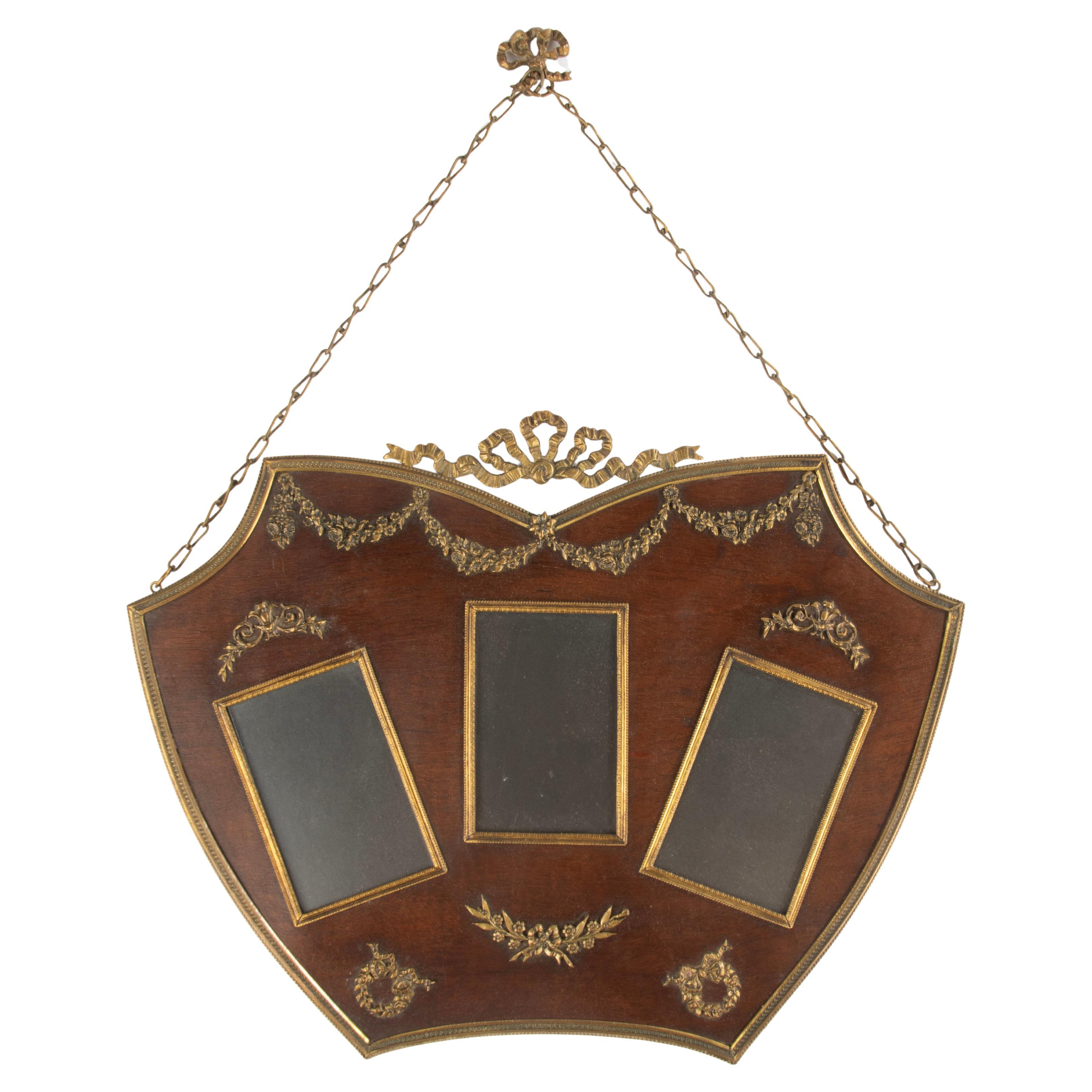 19th Century Picture Frame - France - Wood and Gilt Bronze - Louis XVI Style