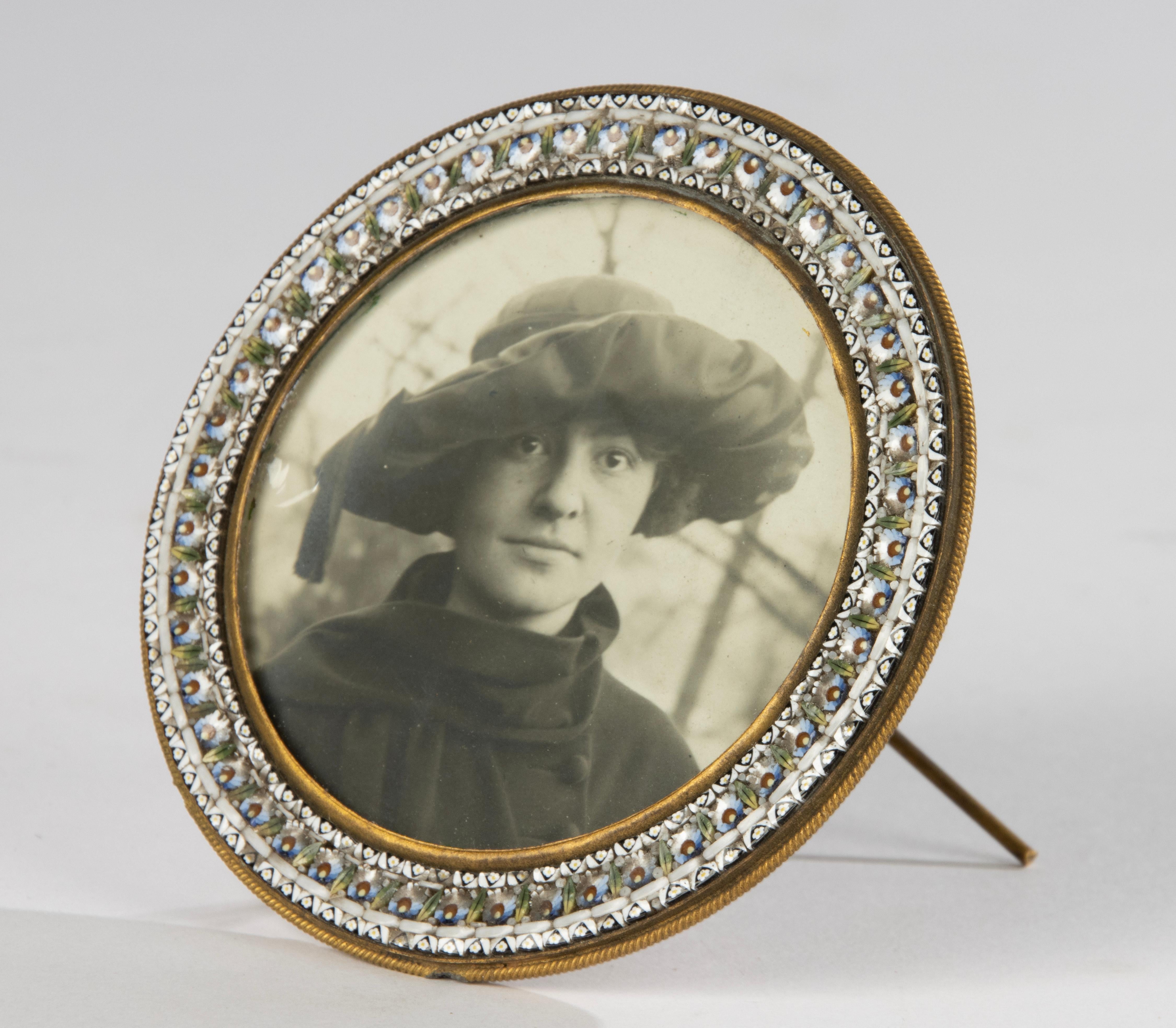 19th Century Picture Frame - Micro Mosaic Venetian Glass For Sale 3