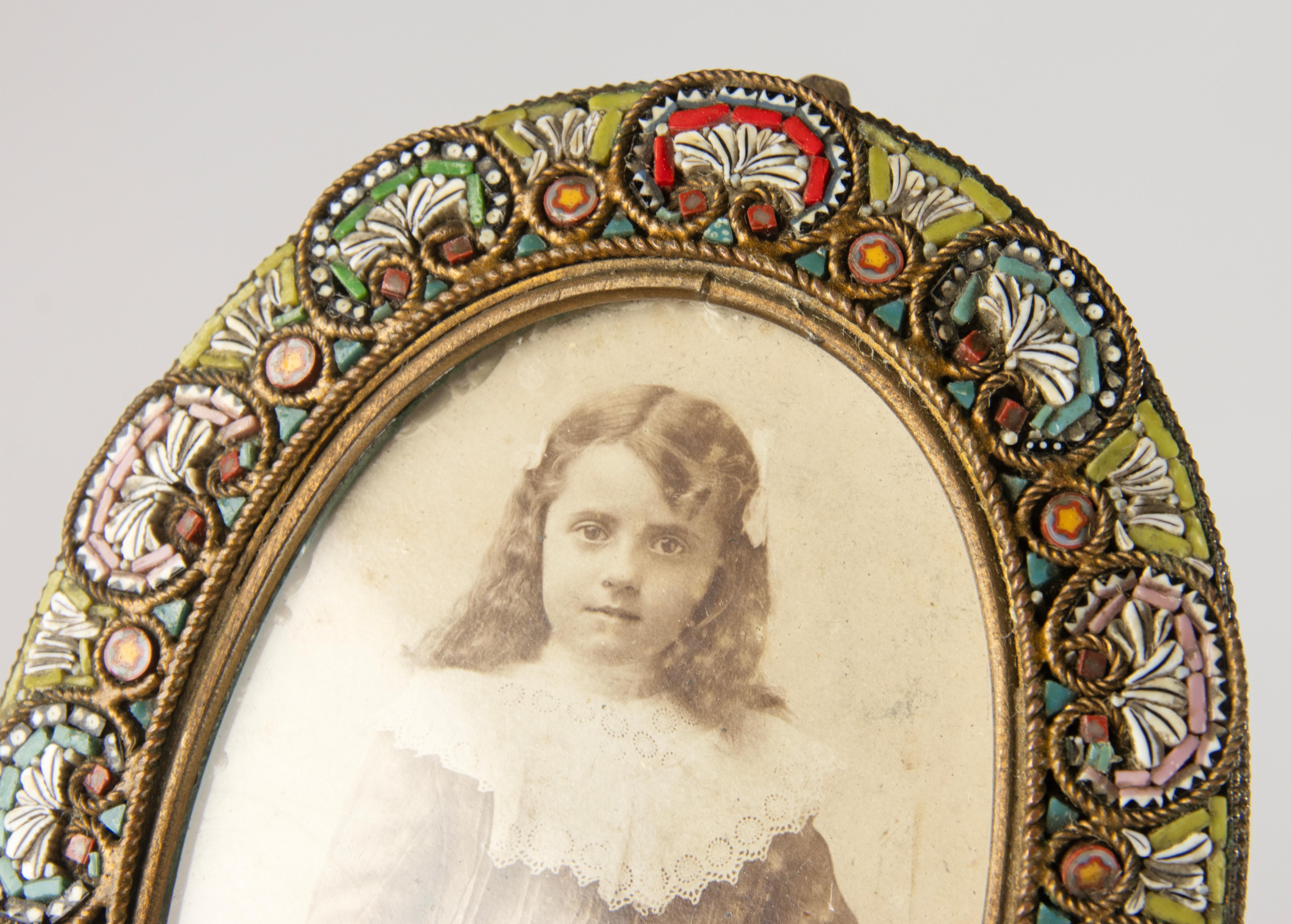 19th Century Picture Frame - Micro Mosaic Venetian Glass For Sale 5