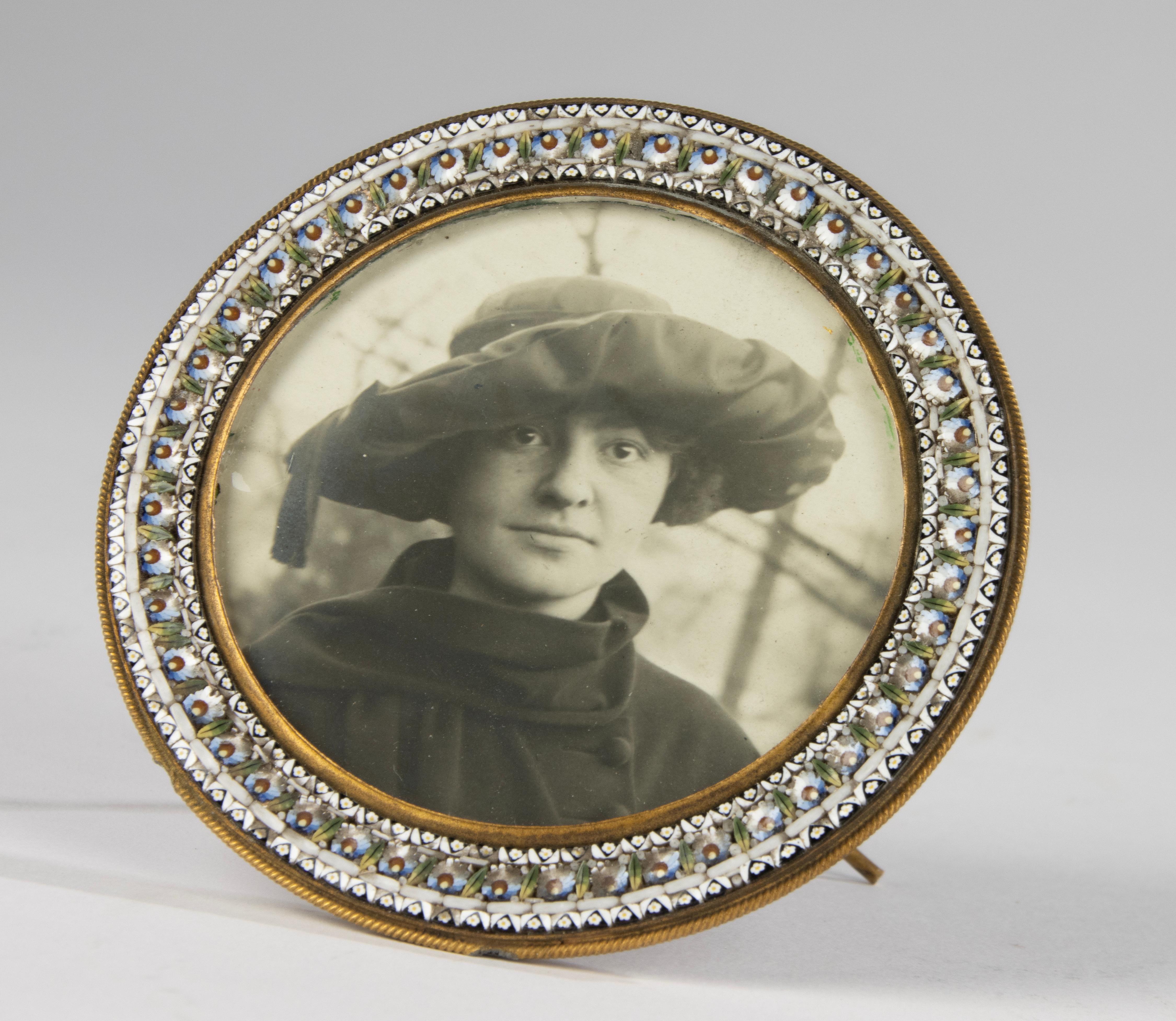 19th Century Picture Frame - Micro Mosaic Venetian Glass For Sale 5