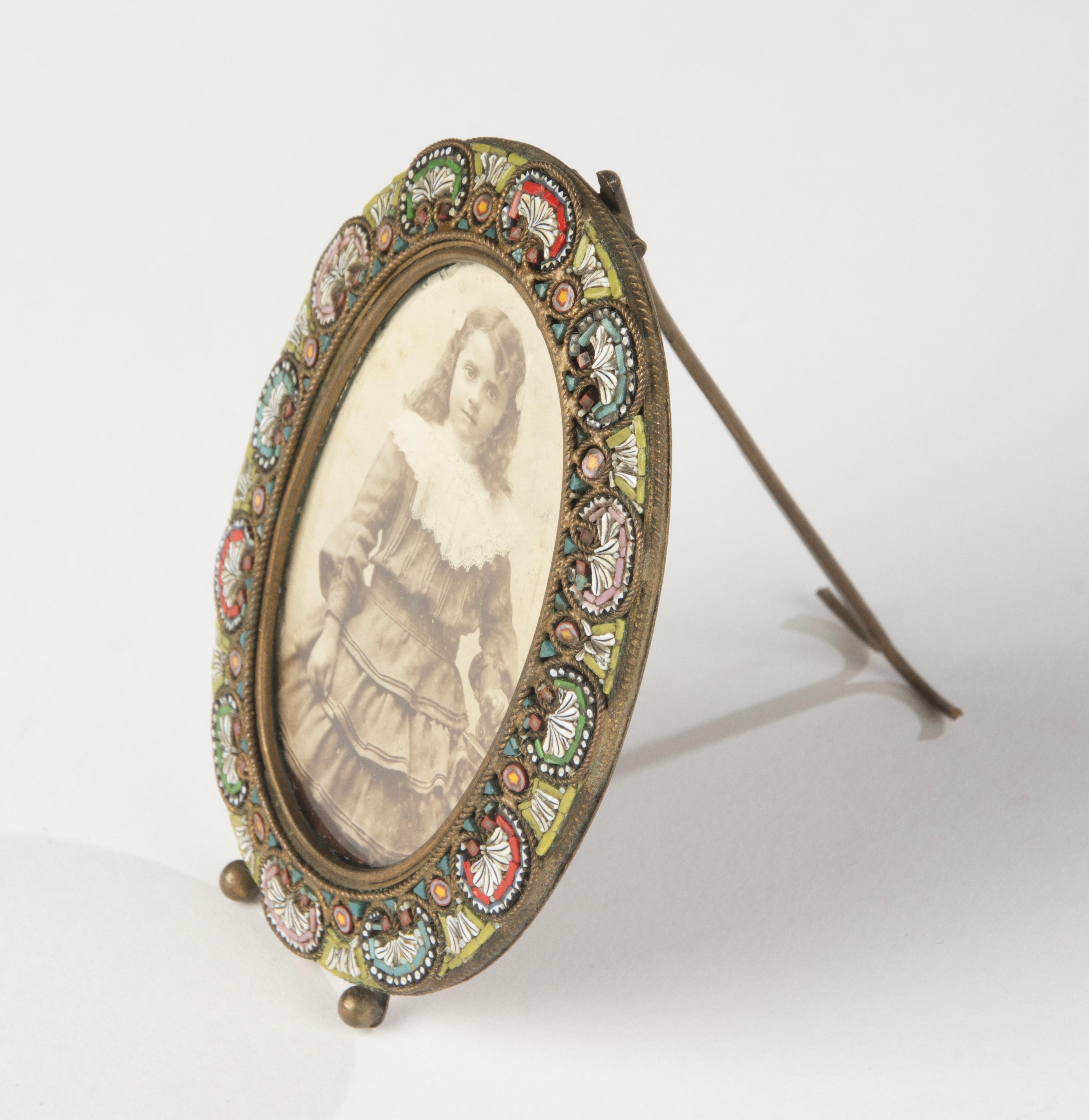 19th Century Picture Frame - Micro Mosaic Venetian Glass For Sale 9