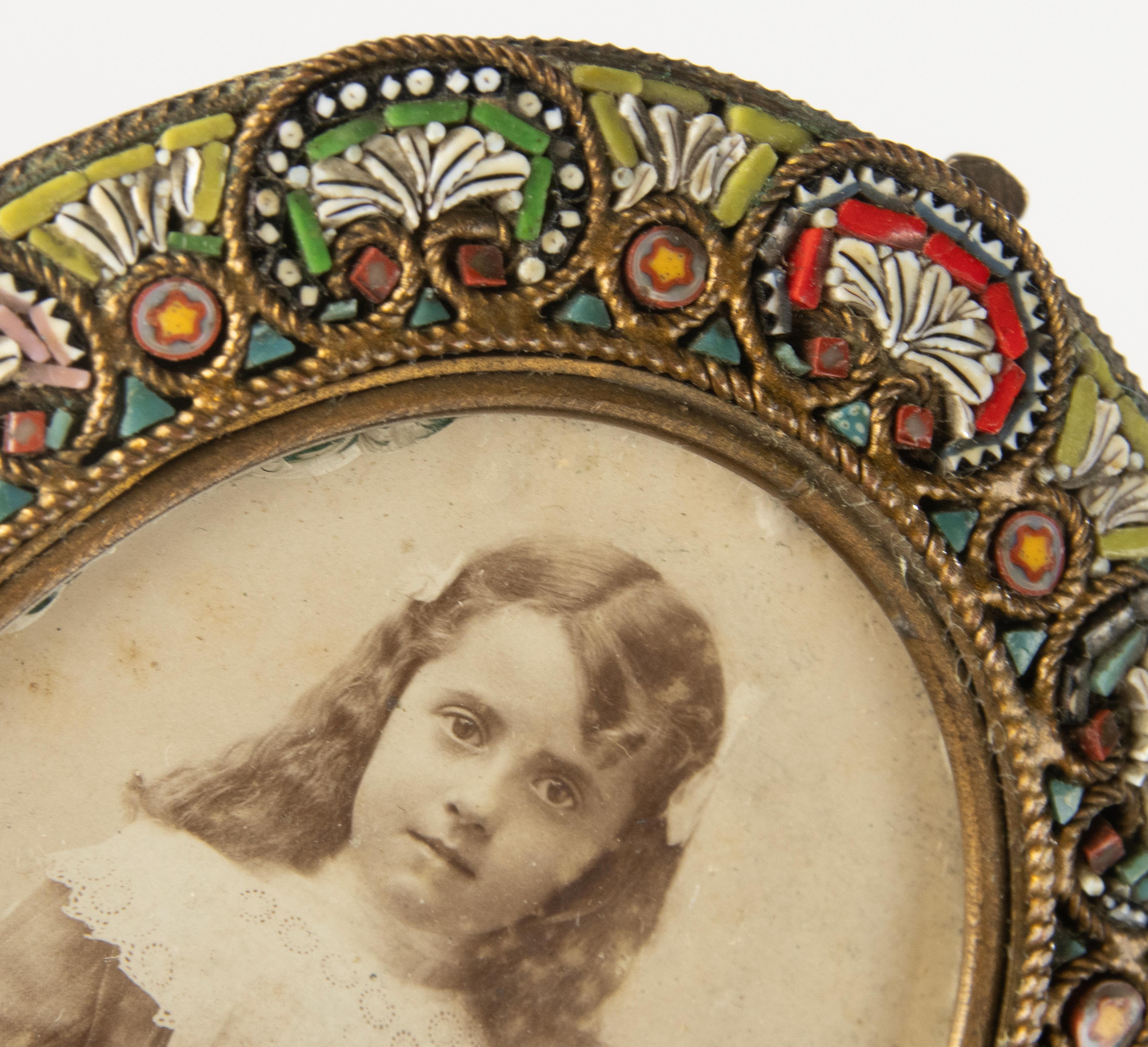 19th Century Picture Frame - Micro Mosaic Venetian Glass For Sale 10