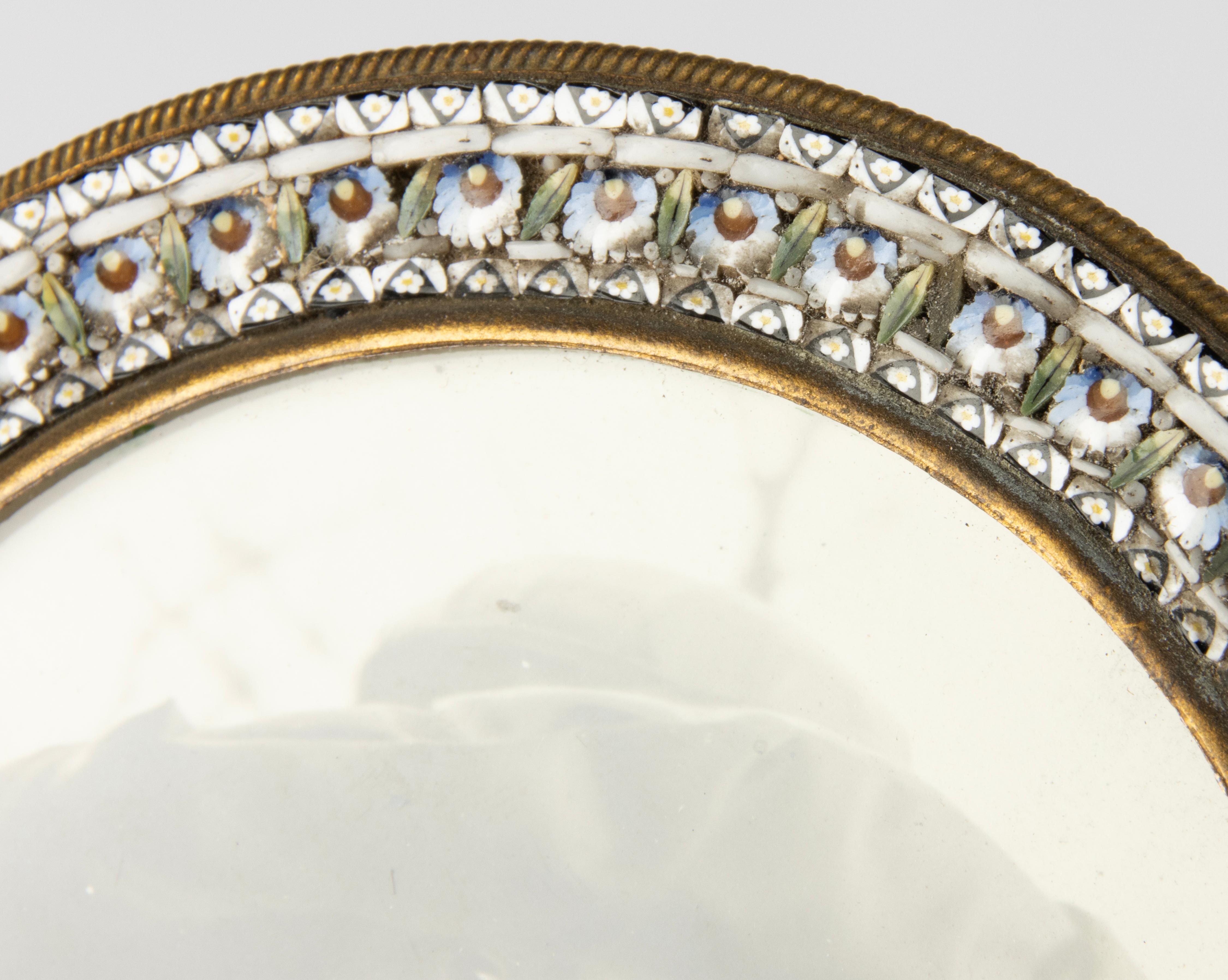 19th Century Picture Frame - Micro Mosaic Venetian Glass In Good Condition For Sale In Casteren, Noord-Brabant