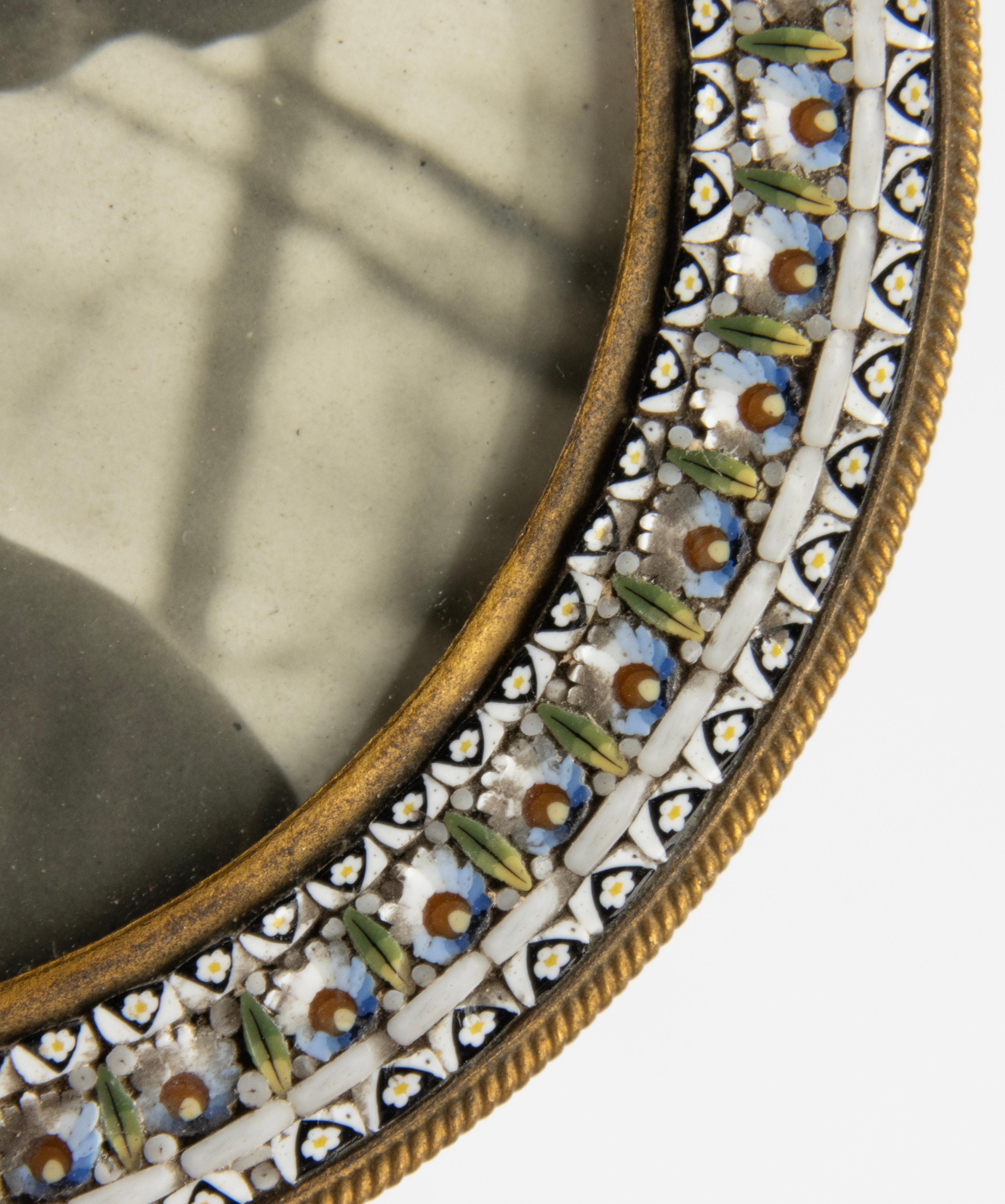 Late 19th Century 19th Century Picture Frame - Micro Mosaic Venetian Glass For Sale