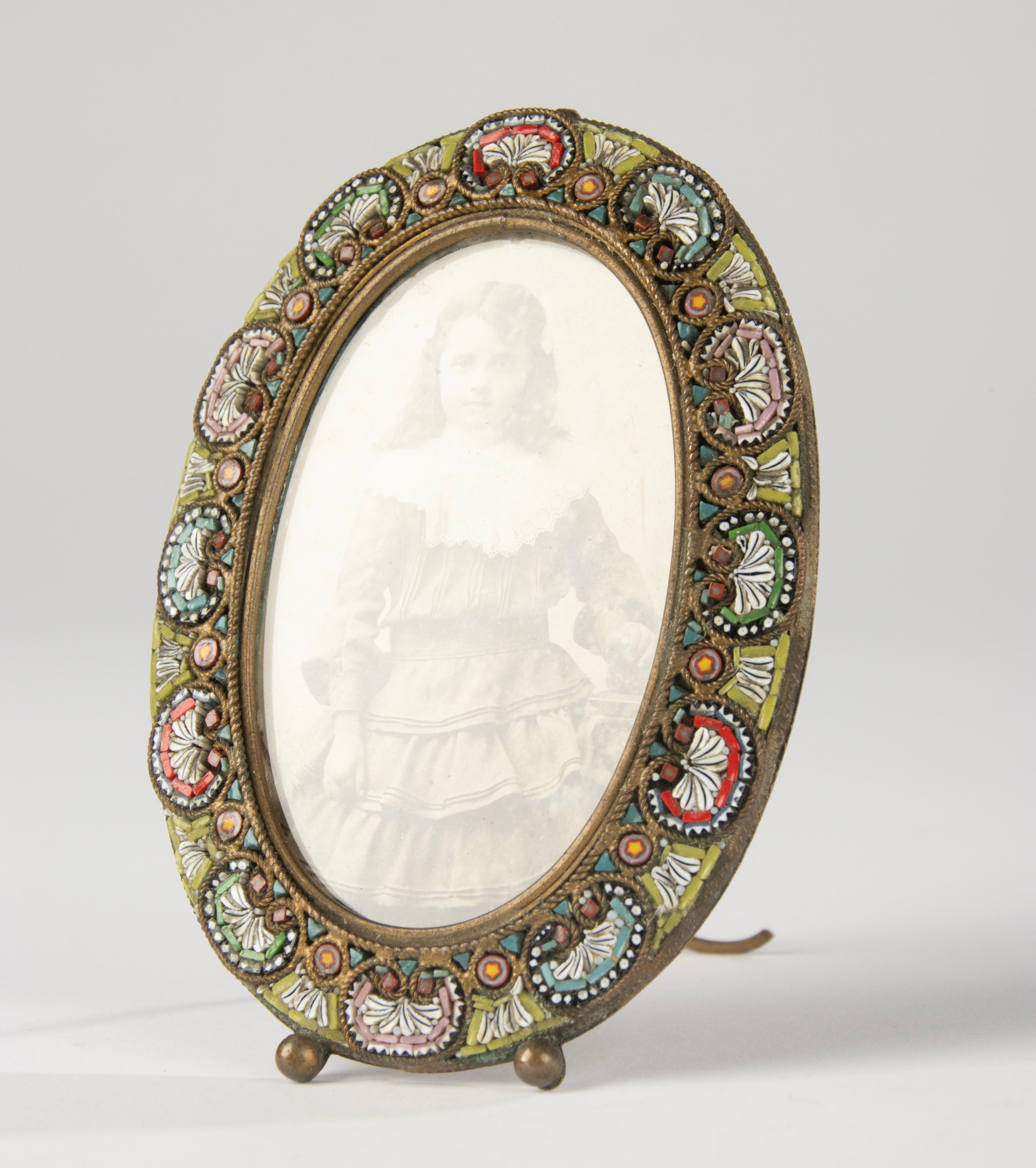 19th Century Picture Frame - Micro Mosaic Venetian Glass For Sale 1