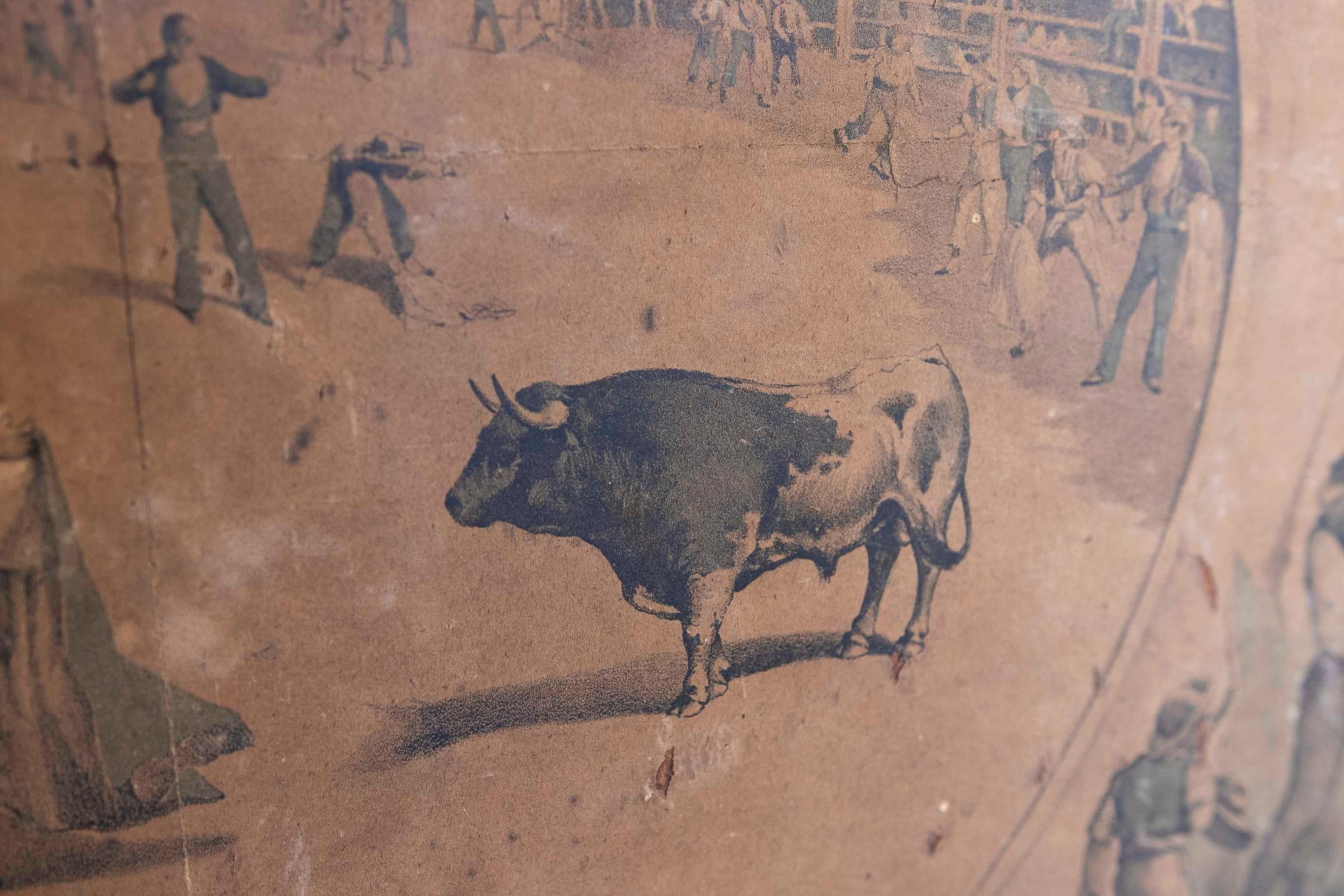 Photo imprimée sur papier du 19ème siècle représentant une scène espagnole avec cadre en vente 4