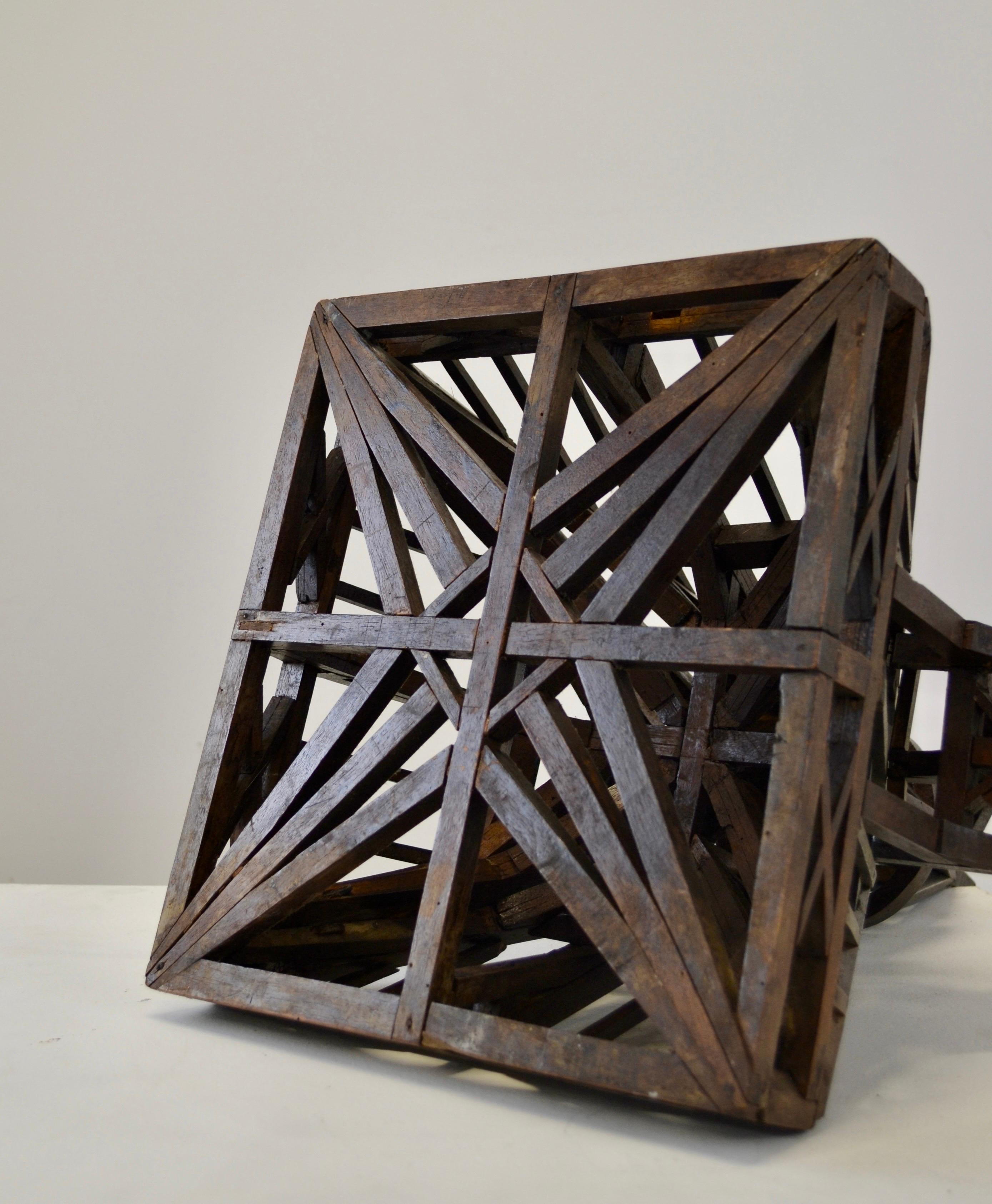 19th Century Piece De Maitrise, Architectural Model Roof For Sale 7