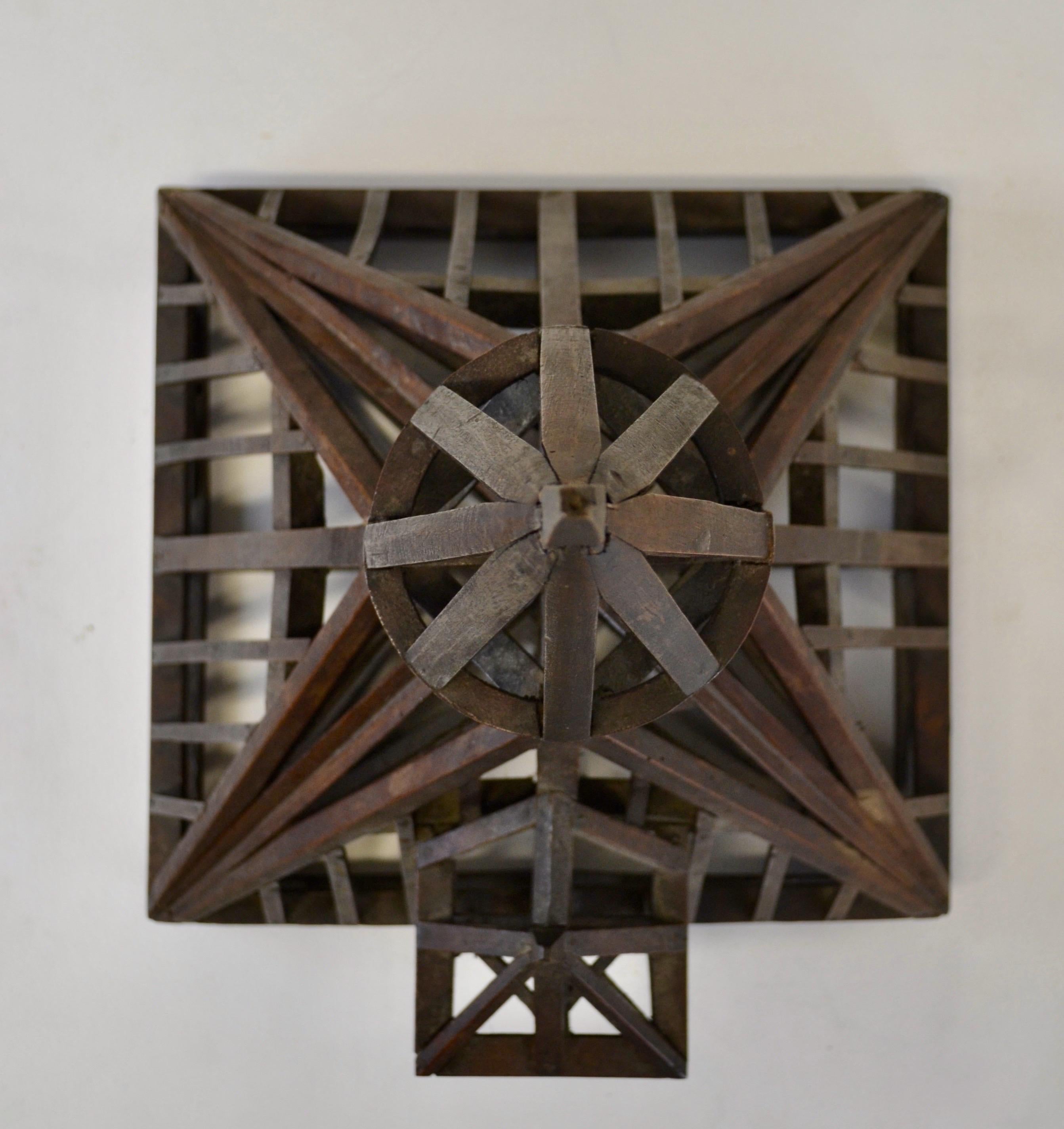 19th Century Piece De Maitrise, Architectural Model Roof For Sale 3