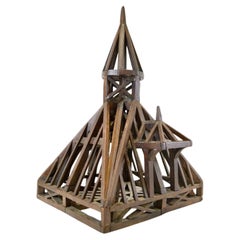 19th Century Piece De Maitrise, Architectural Model Roof