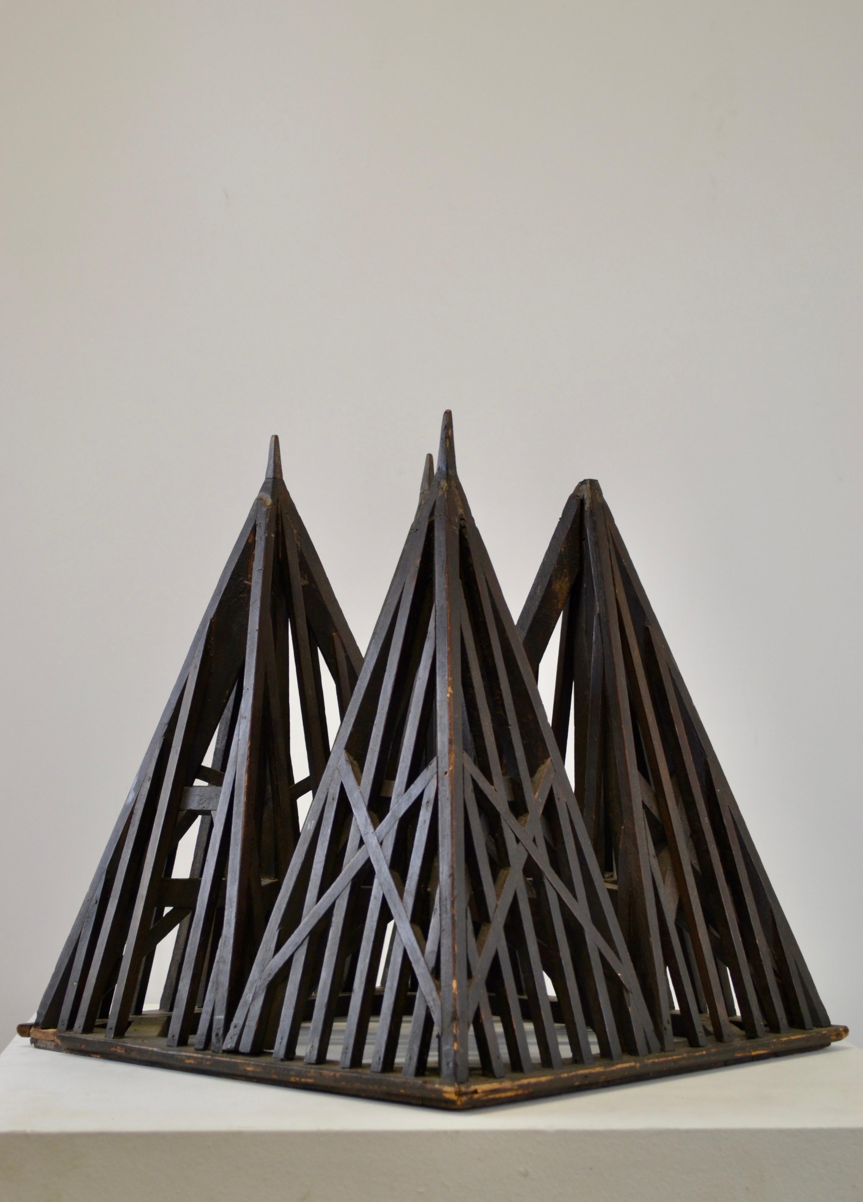 19th Century Piece De Maitrise, Architectural Model Roof - France For Sale 5