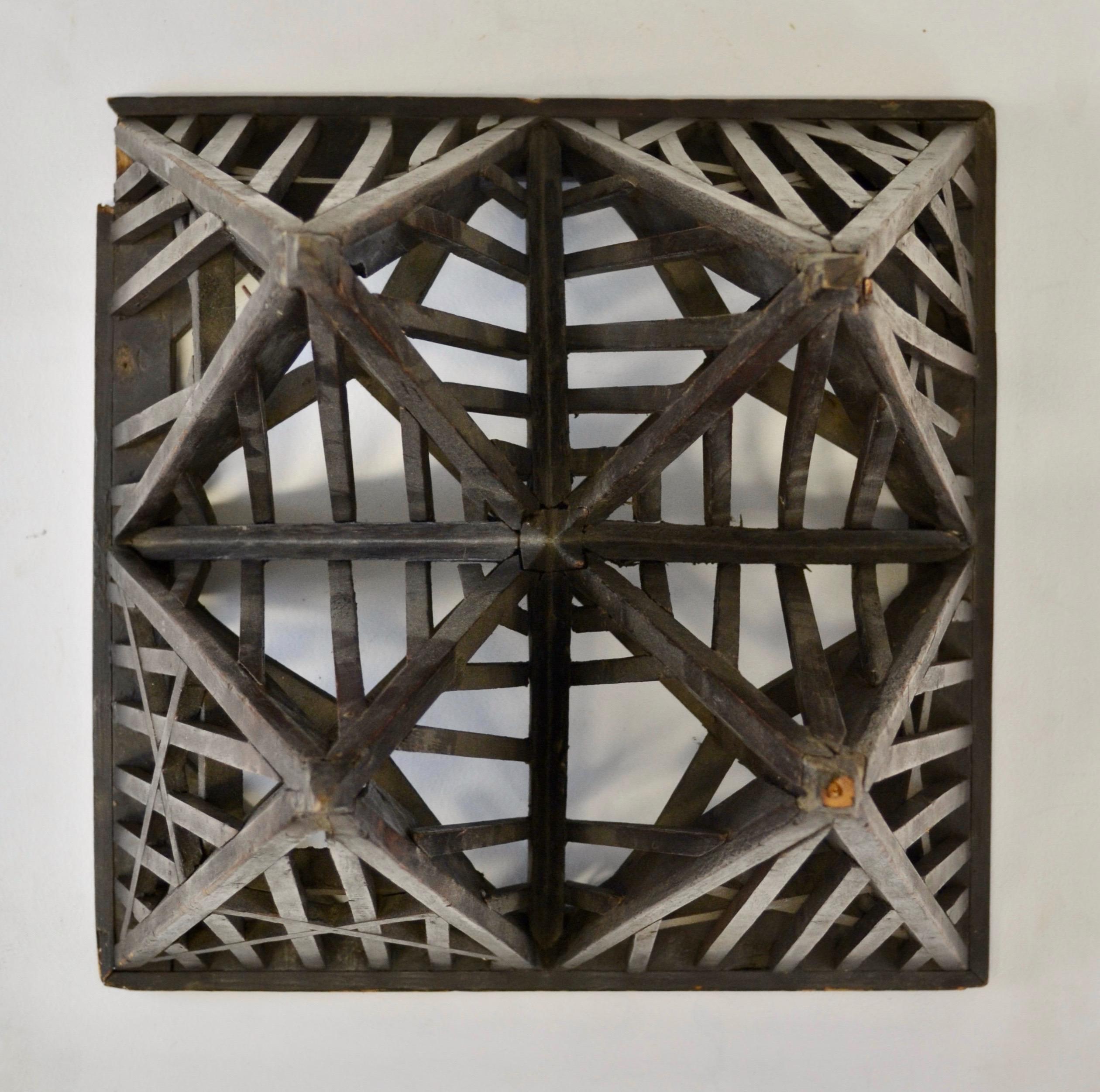 19th Century Piece De Maitrise, Architectural Model Roof - France In Distressed Condition For Sale In SOTTEVILLE-LÈS-ROUEN, FR