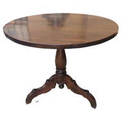 19th Century Piedmont Region Italian Center Table in Walnut D99