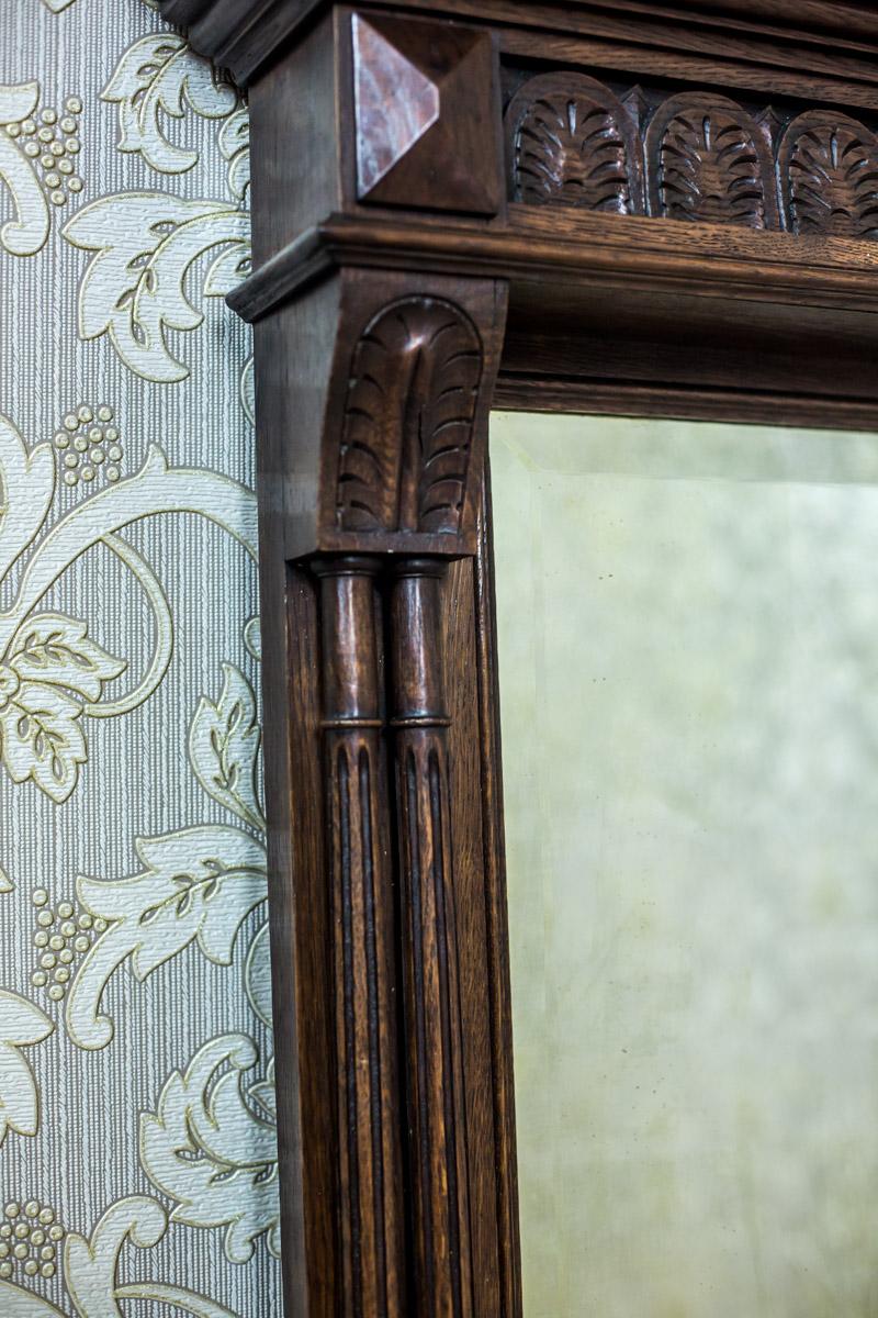 19th Century Pier Glass in an Eclectic, Oak Frame 5